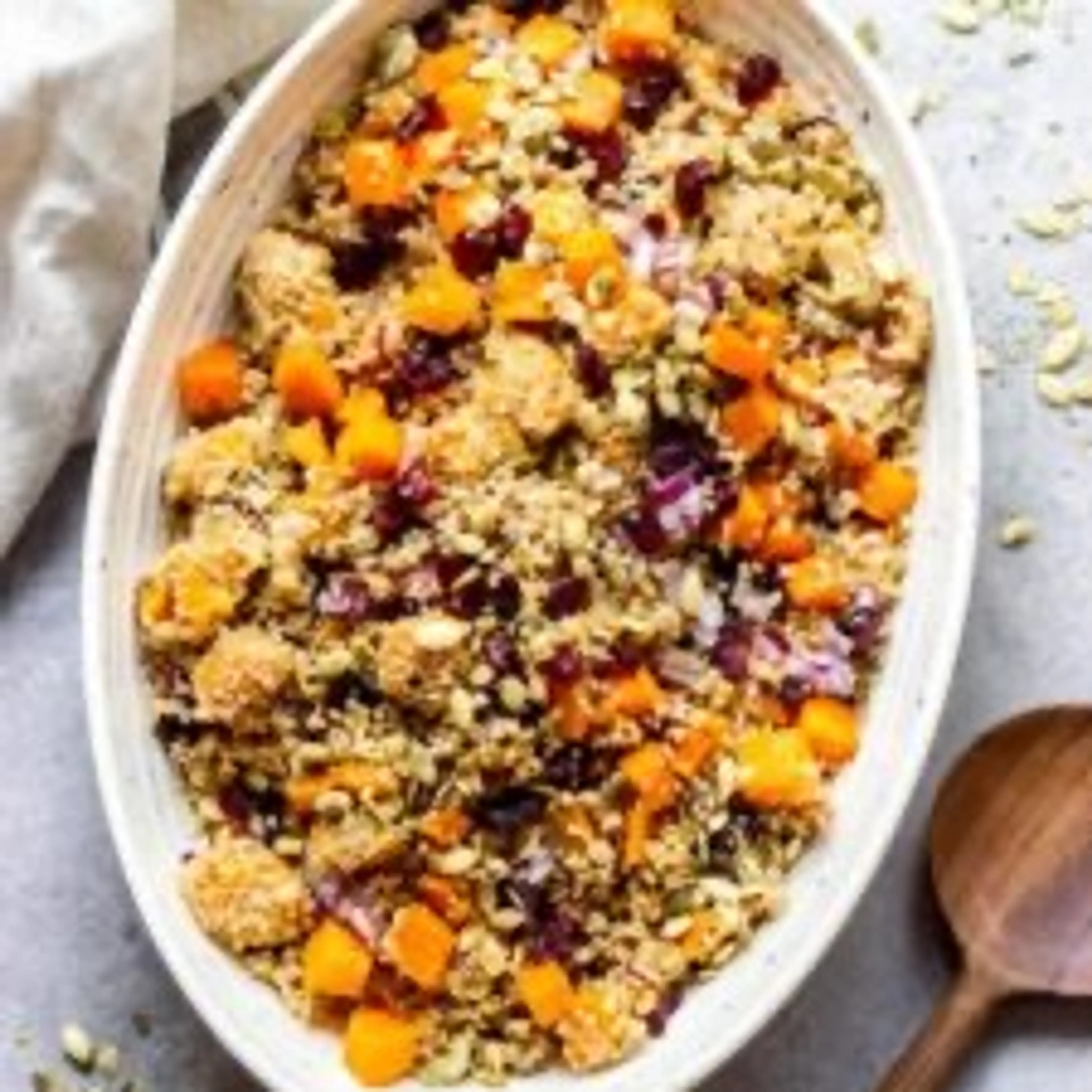 Butternut Squash and Cranberry Quinoa Salad