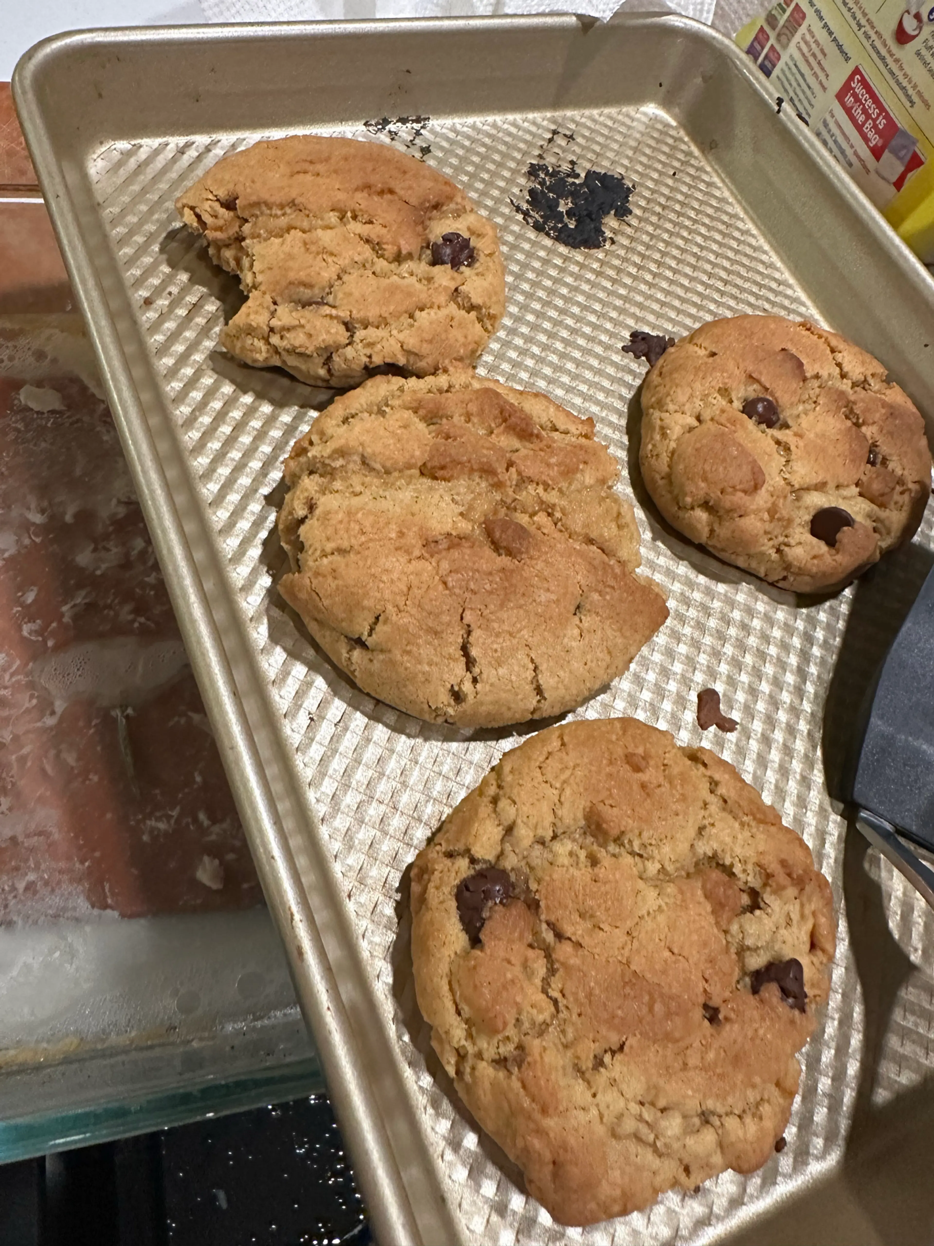 Smash Chocolate Chip Cookies
