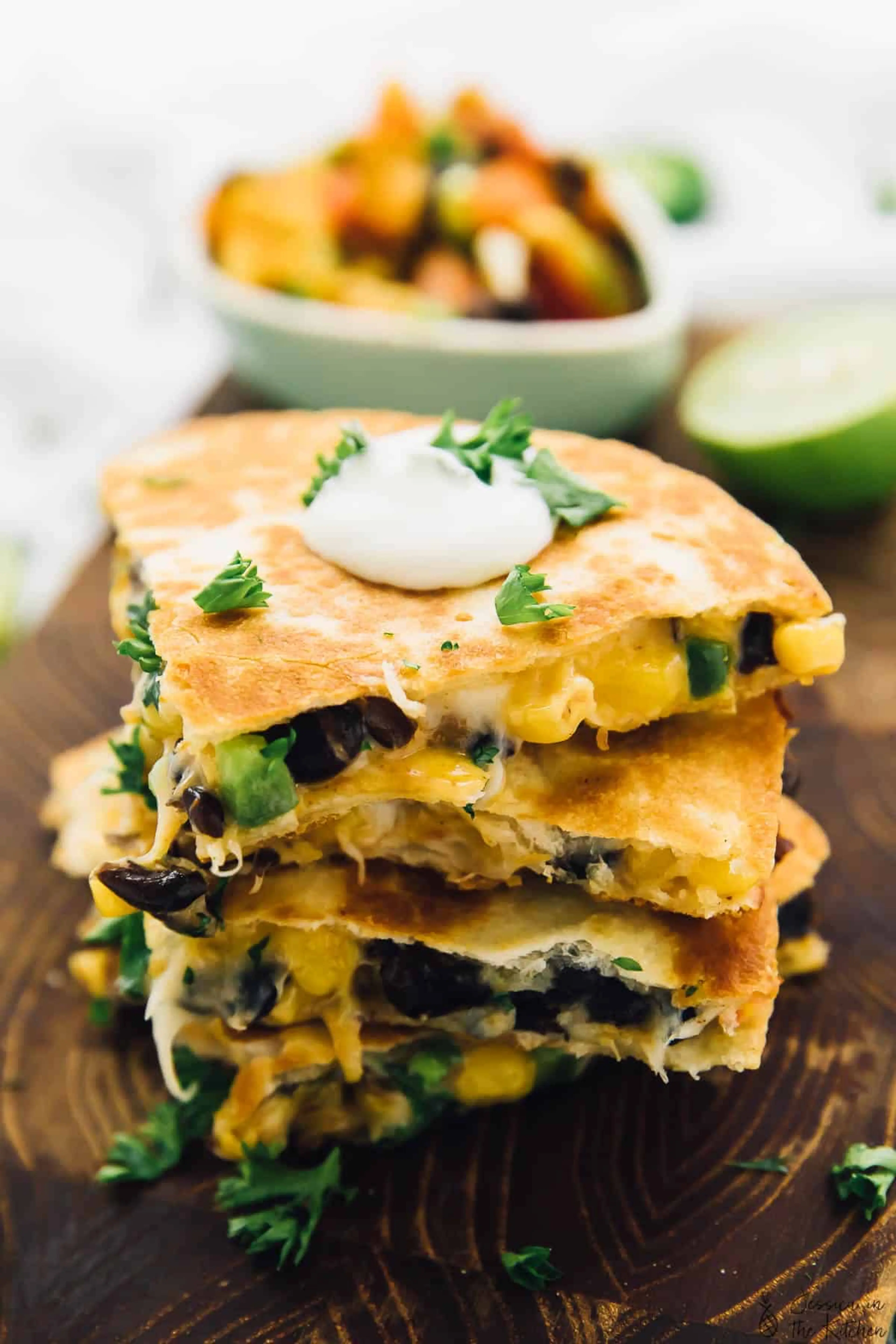 Black Bean and Corn Quesadillas