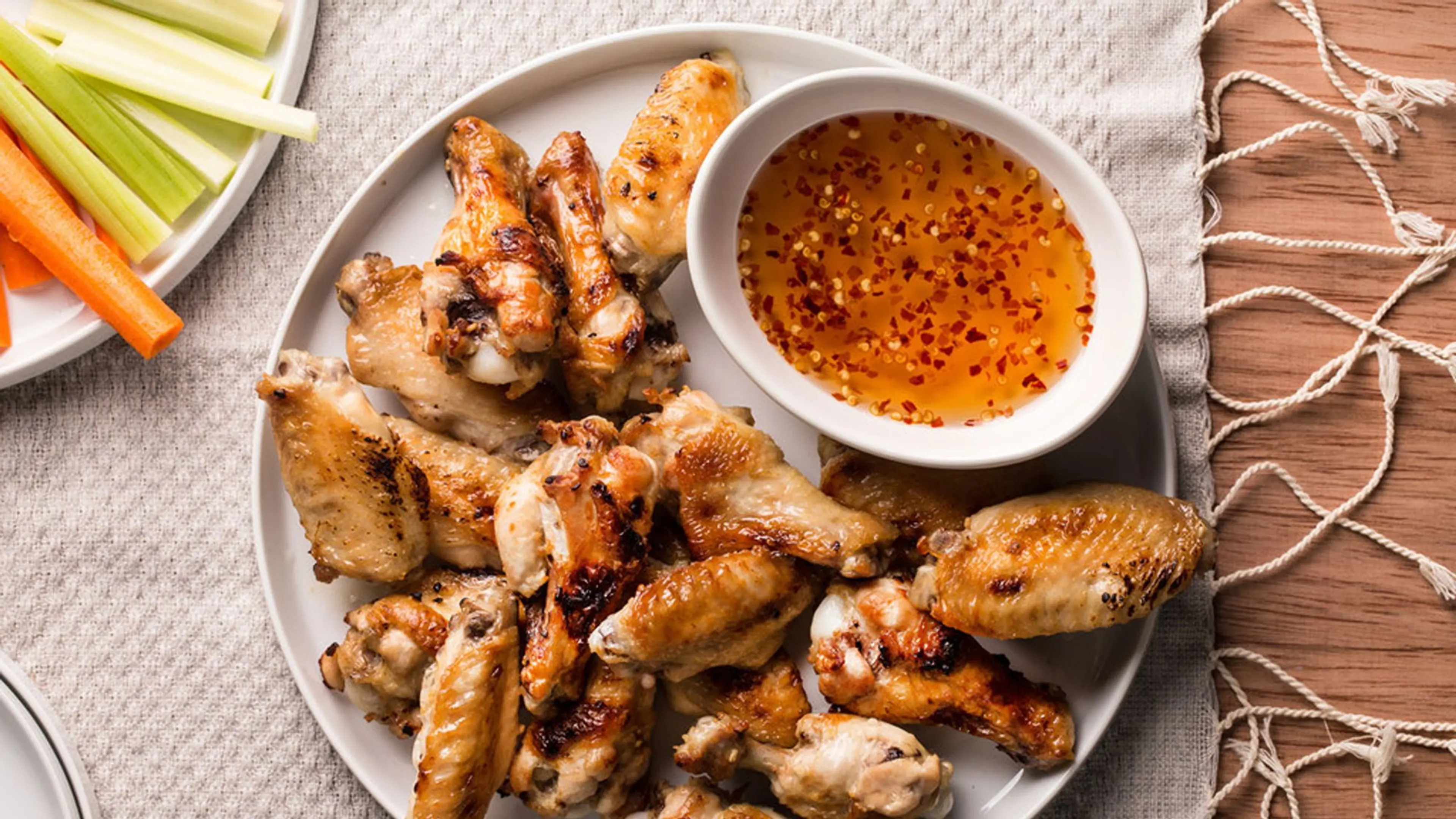 Thai-Style Broiled Chicken Wings with Hot-and-Sour Sauce