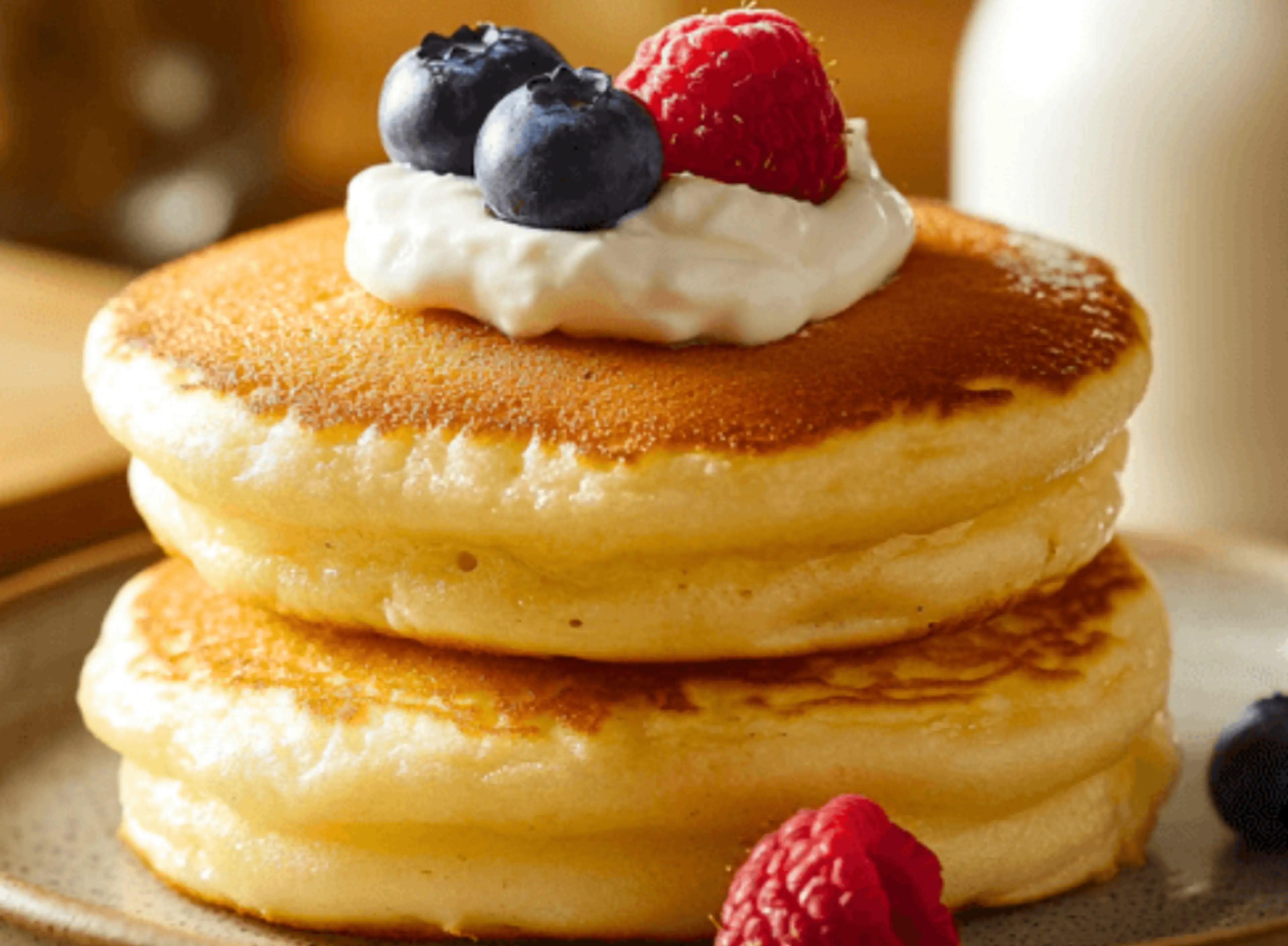 HIGH PROTEIN FLUFFY PANCAKES