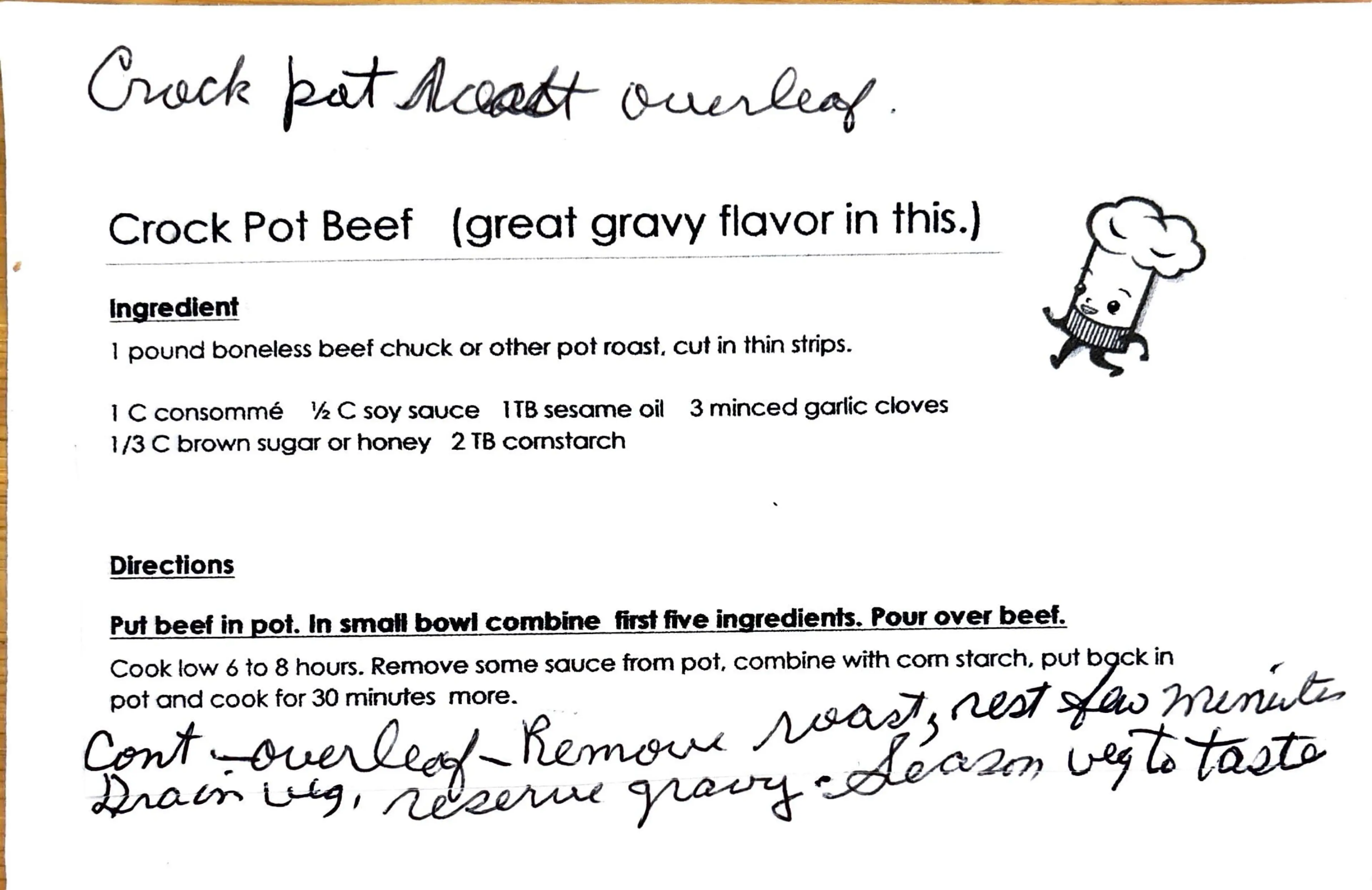 Slow Cooker Pot Roast