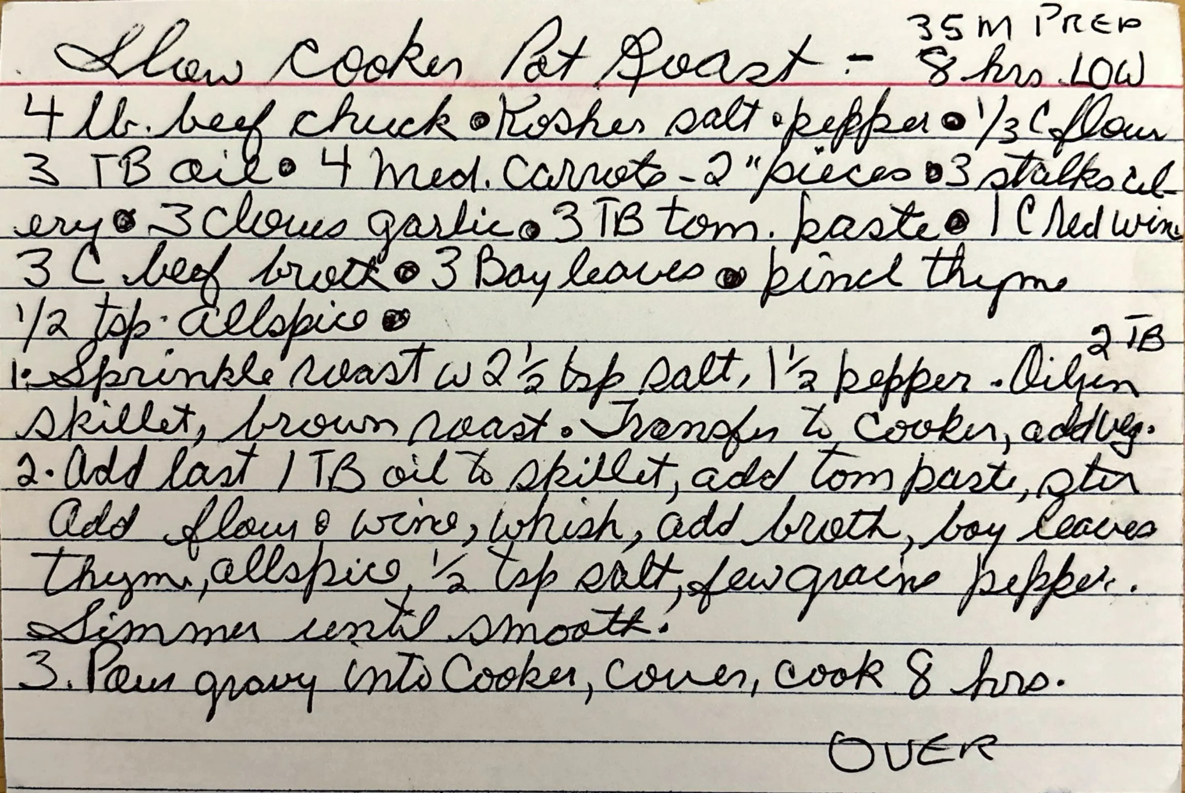 Slow Cooker Pot Roast