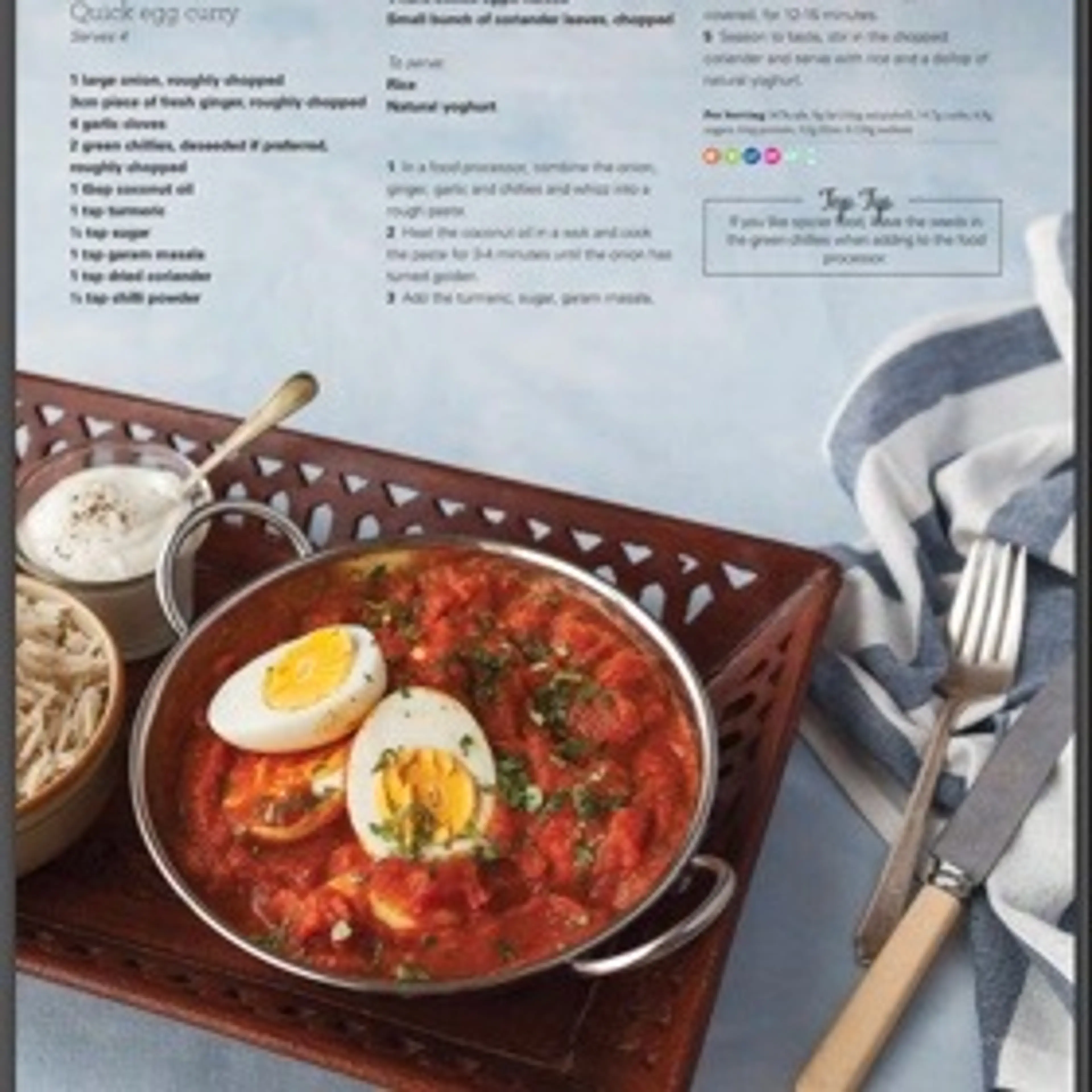Quick egg curry