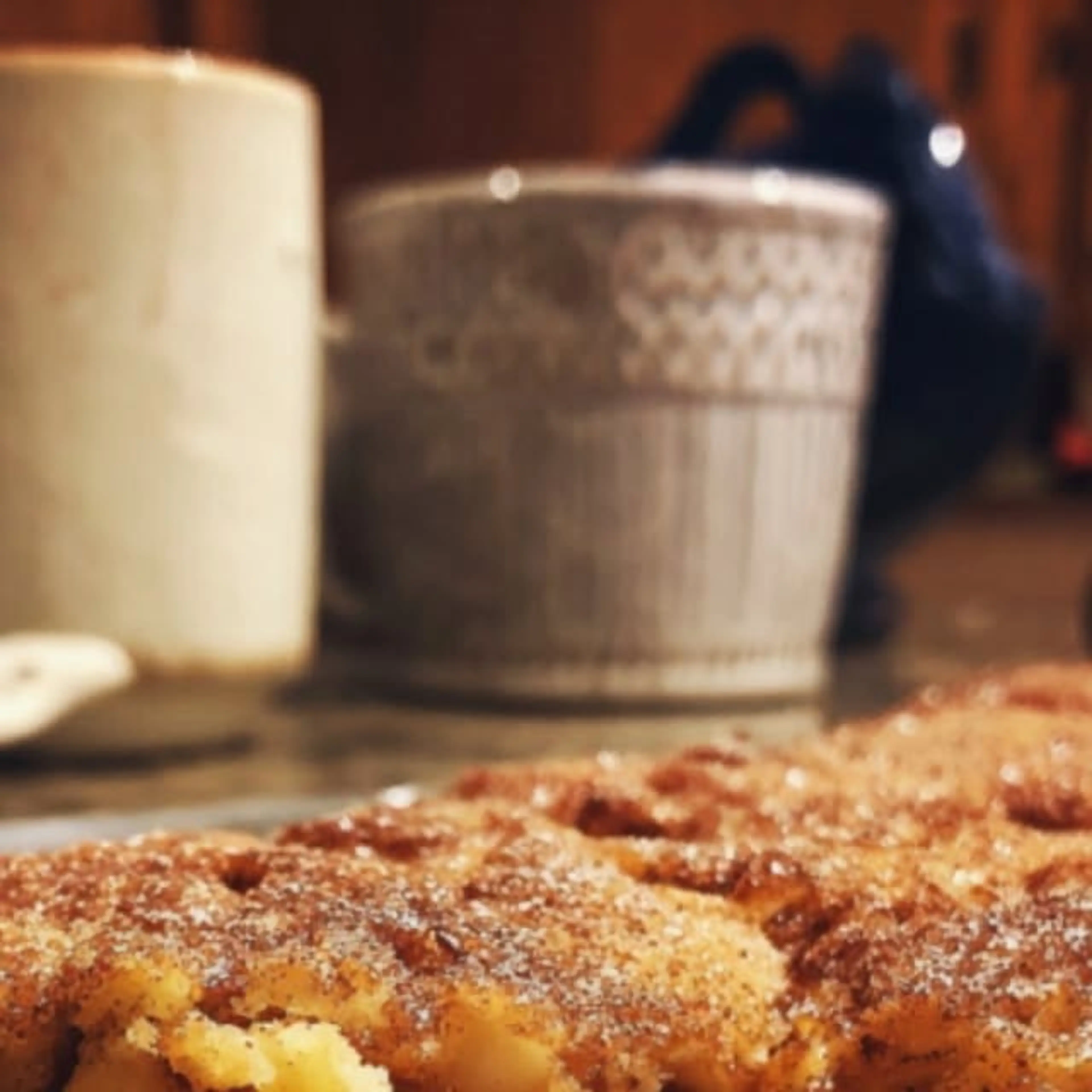 Moist Apple Cake with Cinnamon Sugar Crust