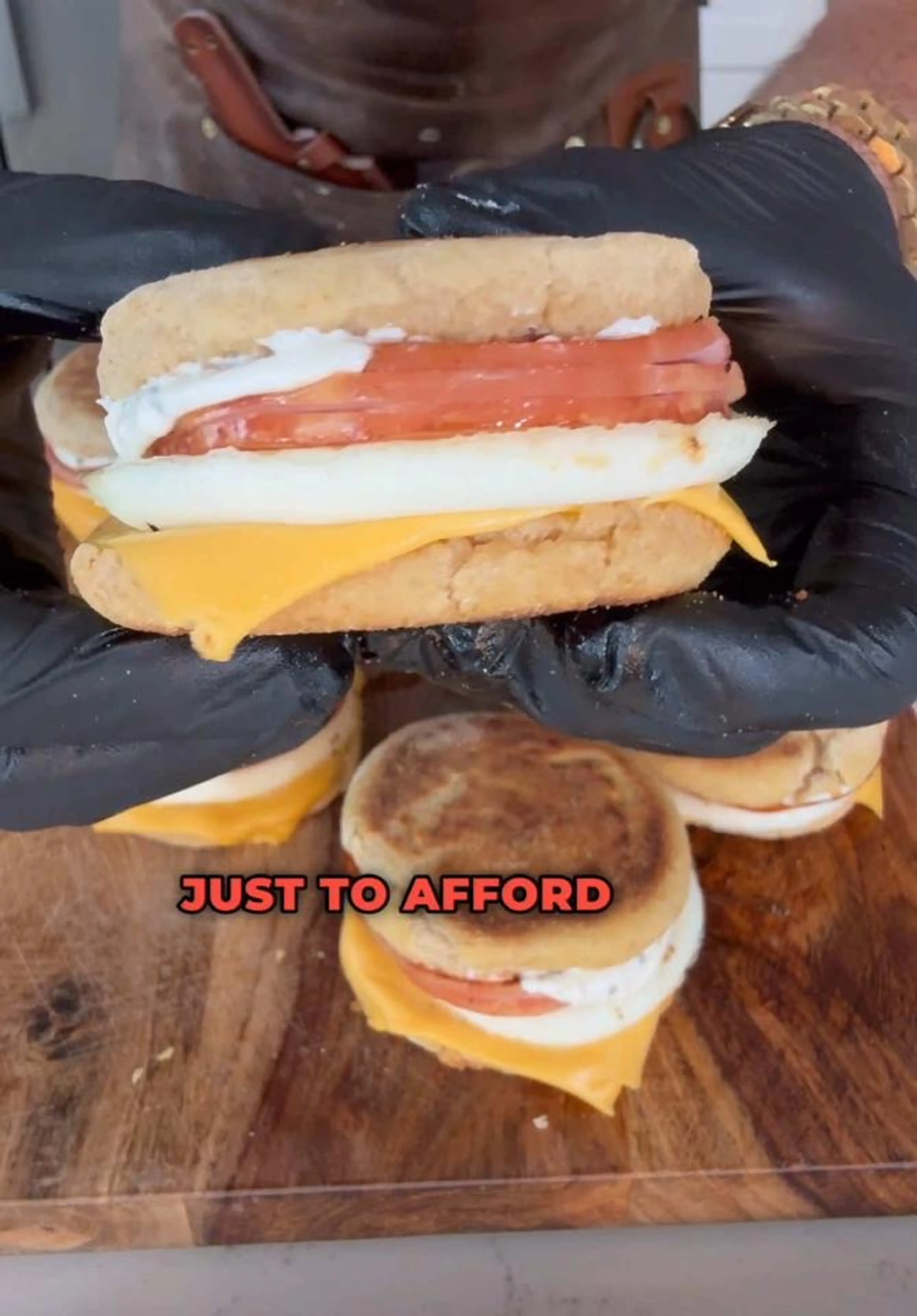 The Mcconomy Breakfast Sandwich