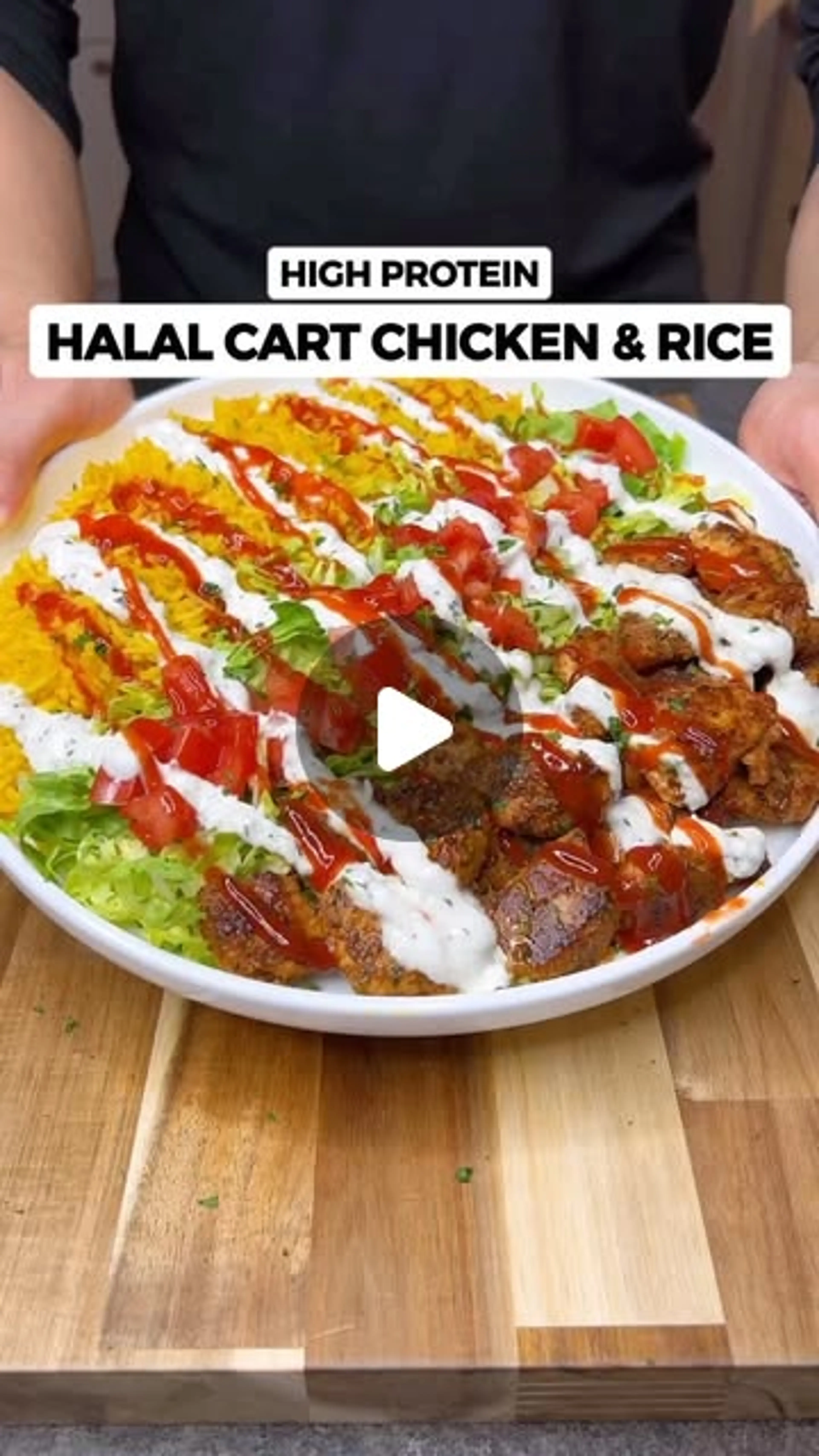 High Protein Halal Cart Chicken & Rice for Meal Prep
