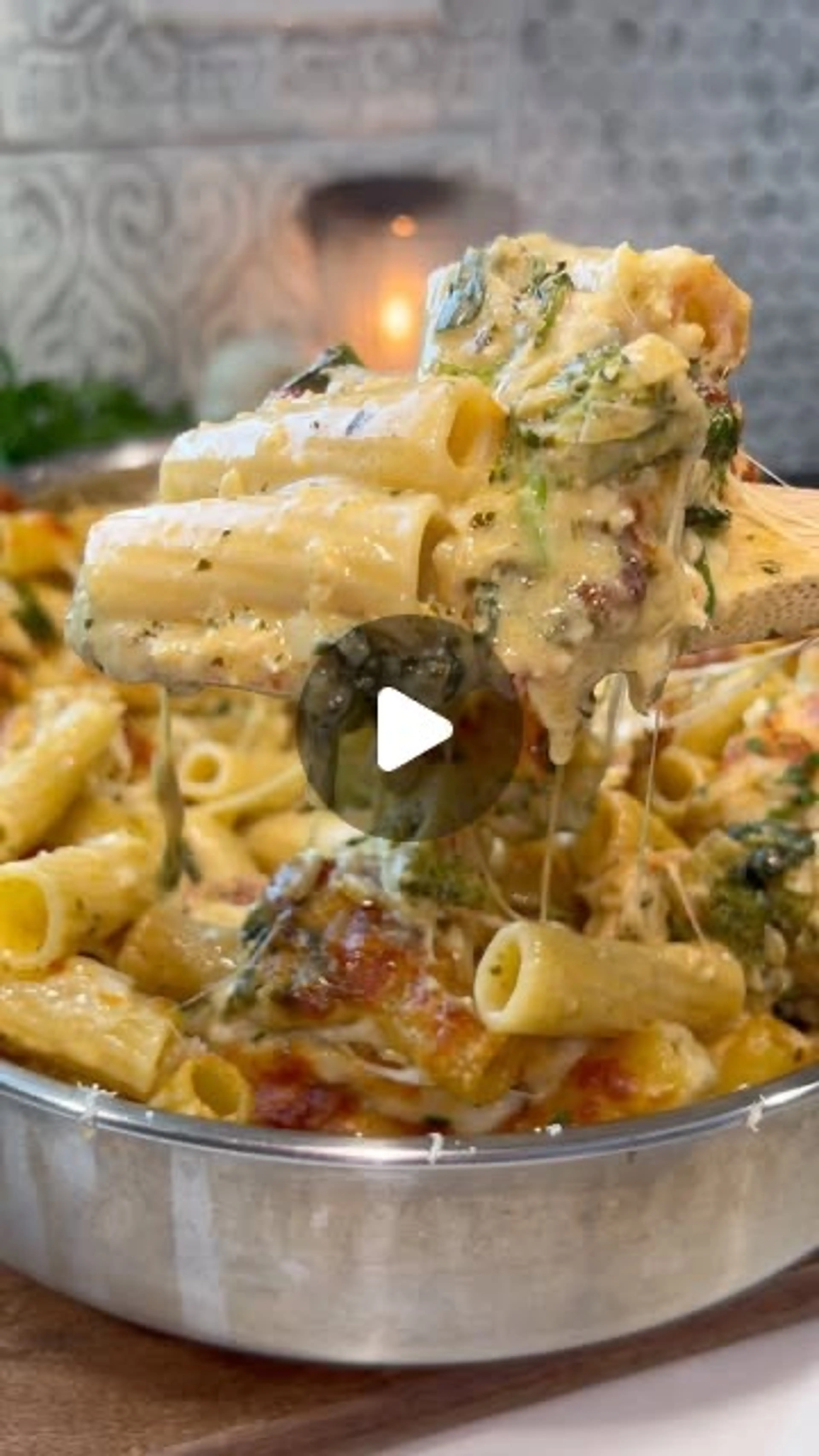 Creamy Pesto Chicken Pasta Bake