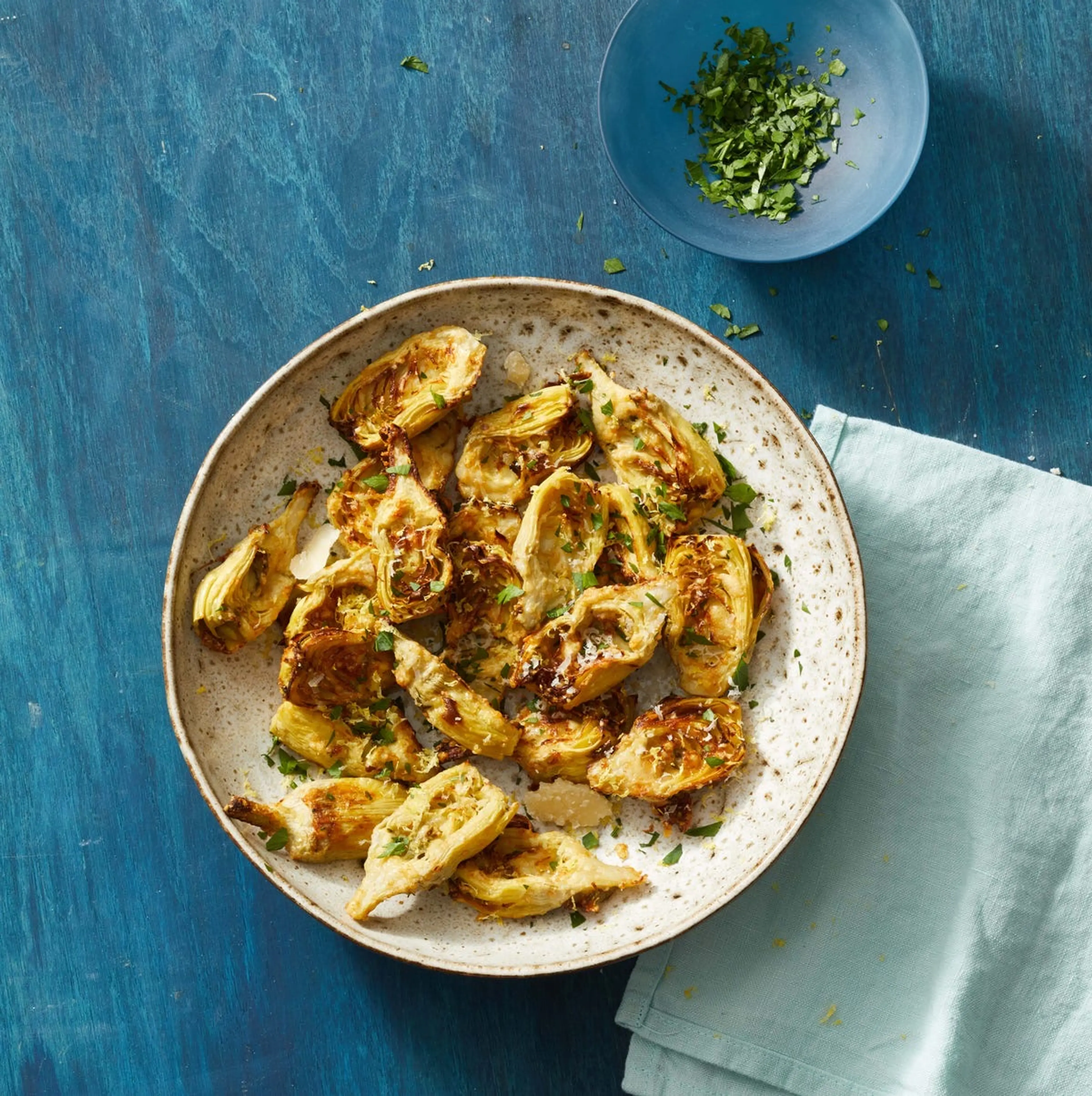 Air Fryer Parmesan-Thyme Artichokes