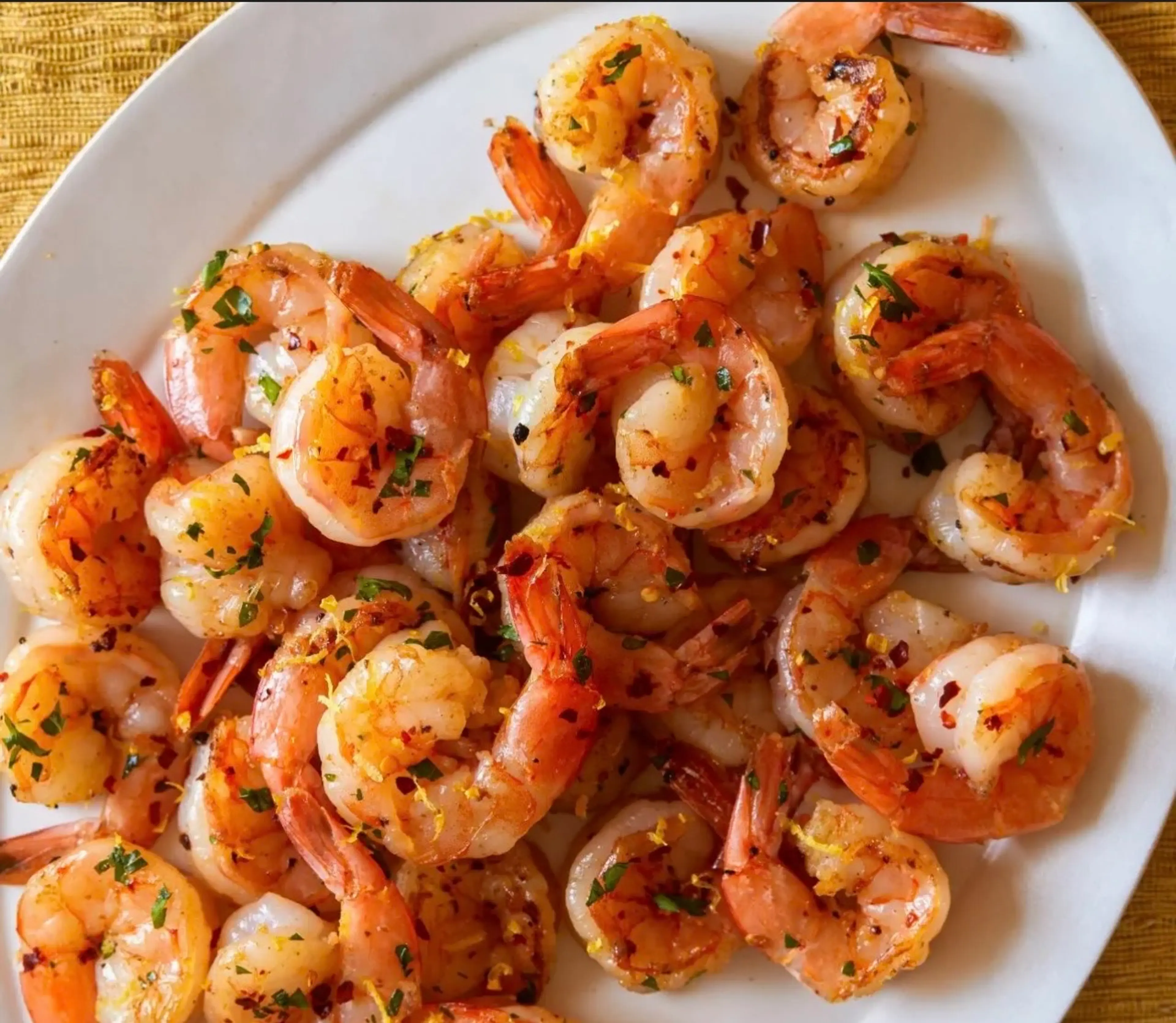 Garlic Shrimp With Red Pepper Flakes