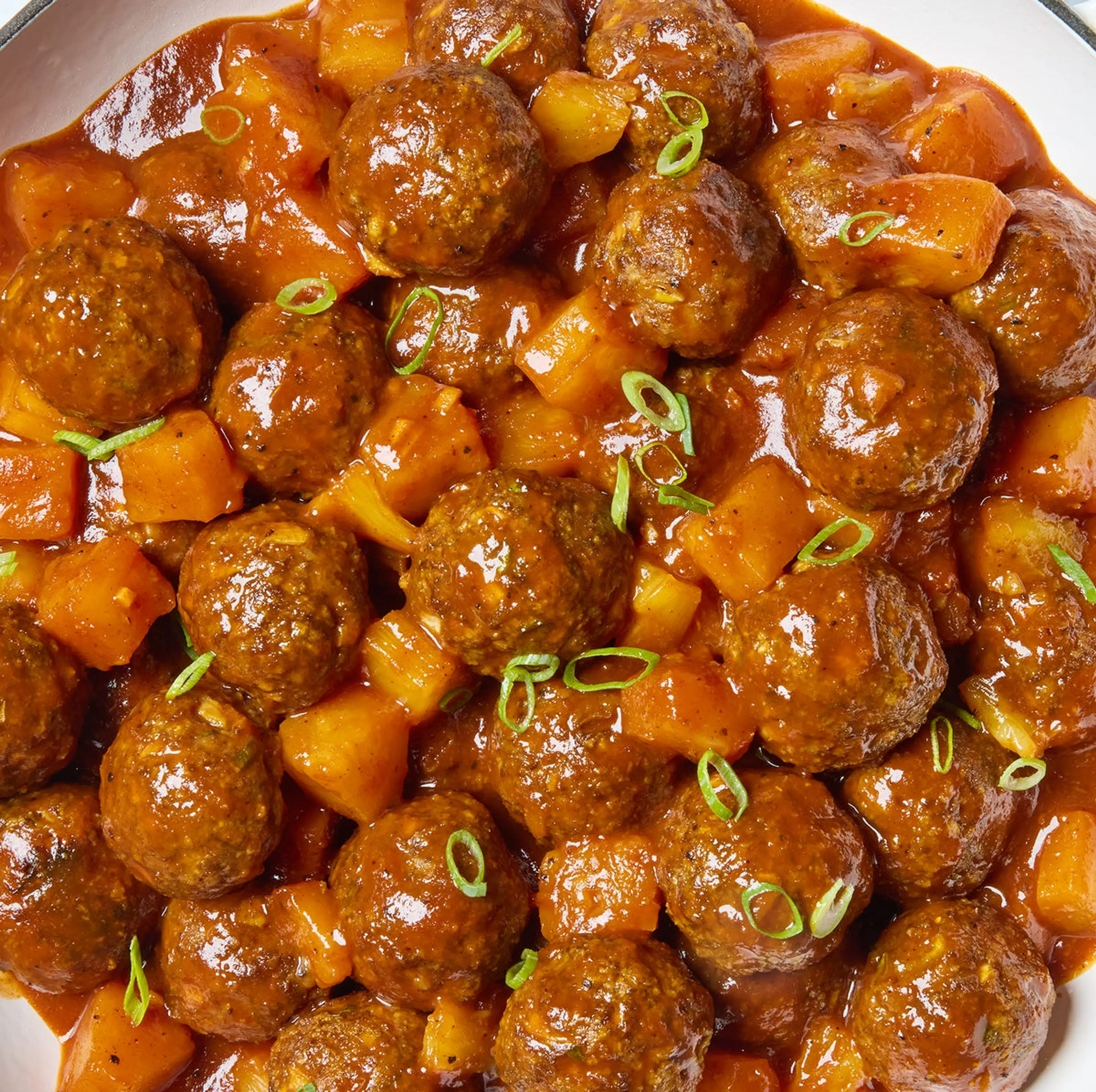 Pineapple BBQ Meatballs