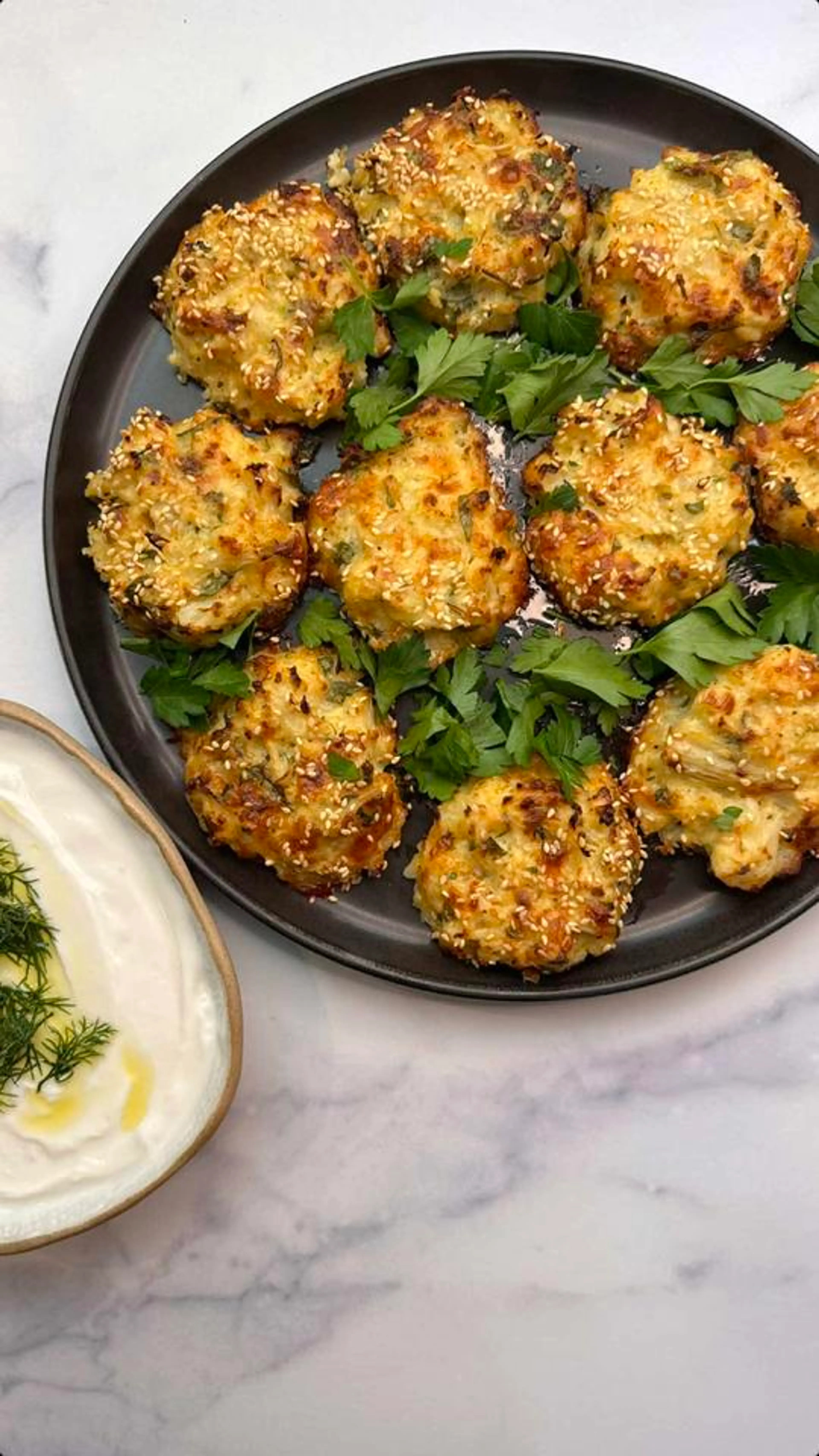 Baked Cauliflower Latke