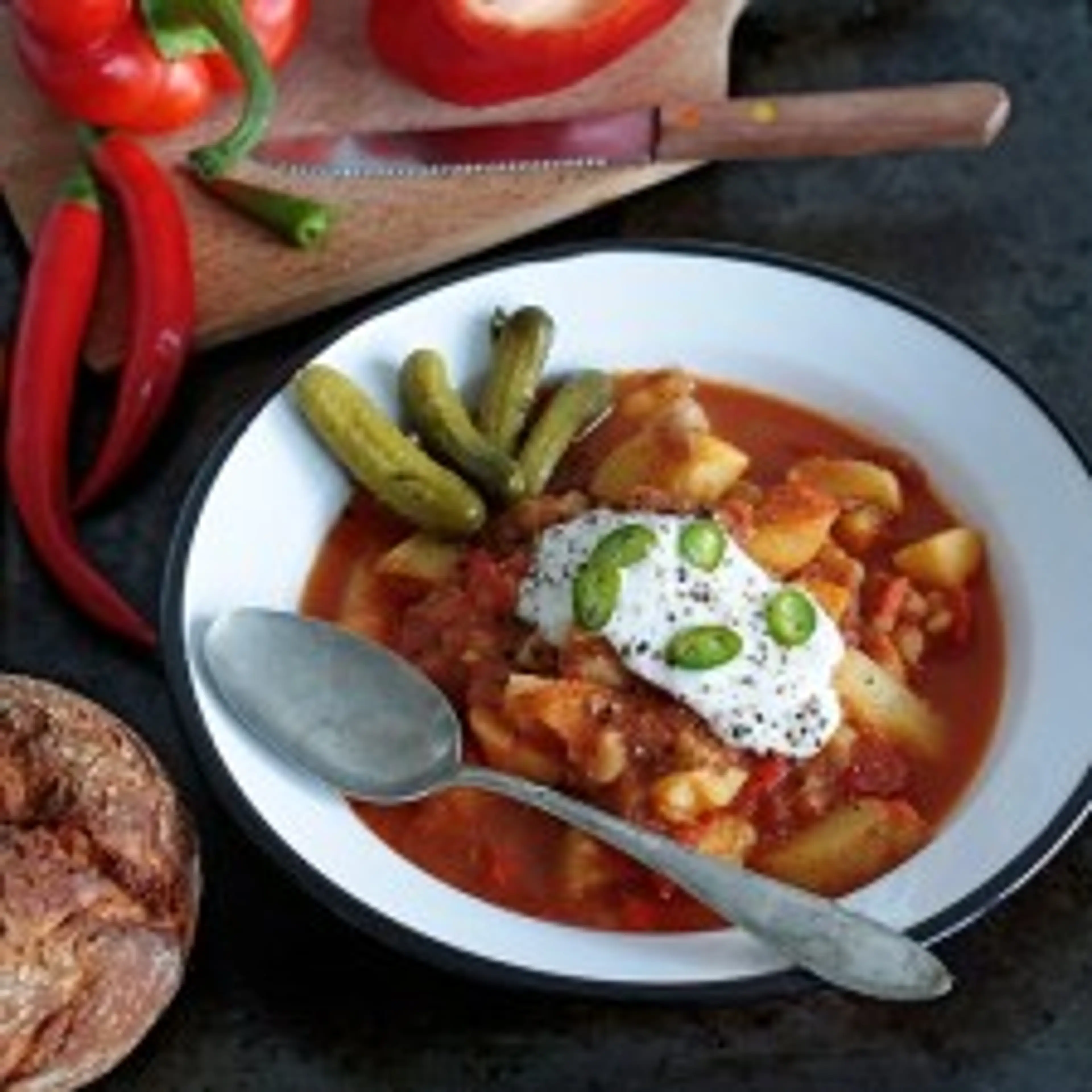 Vegan Hungarian Paprika Potato Stew