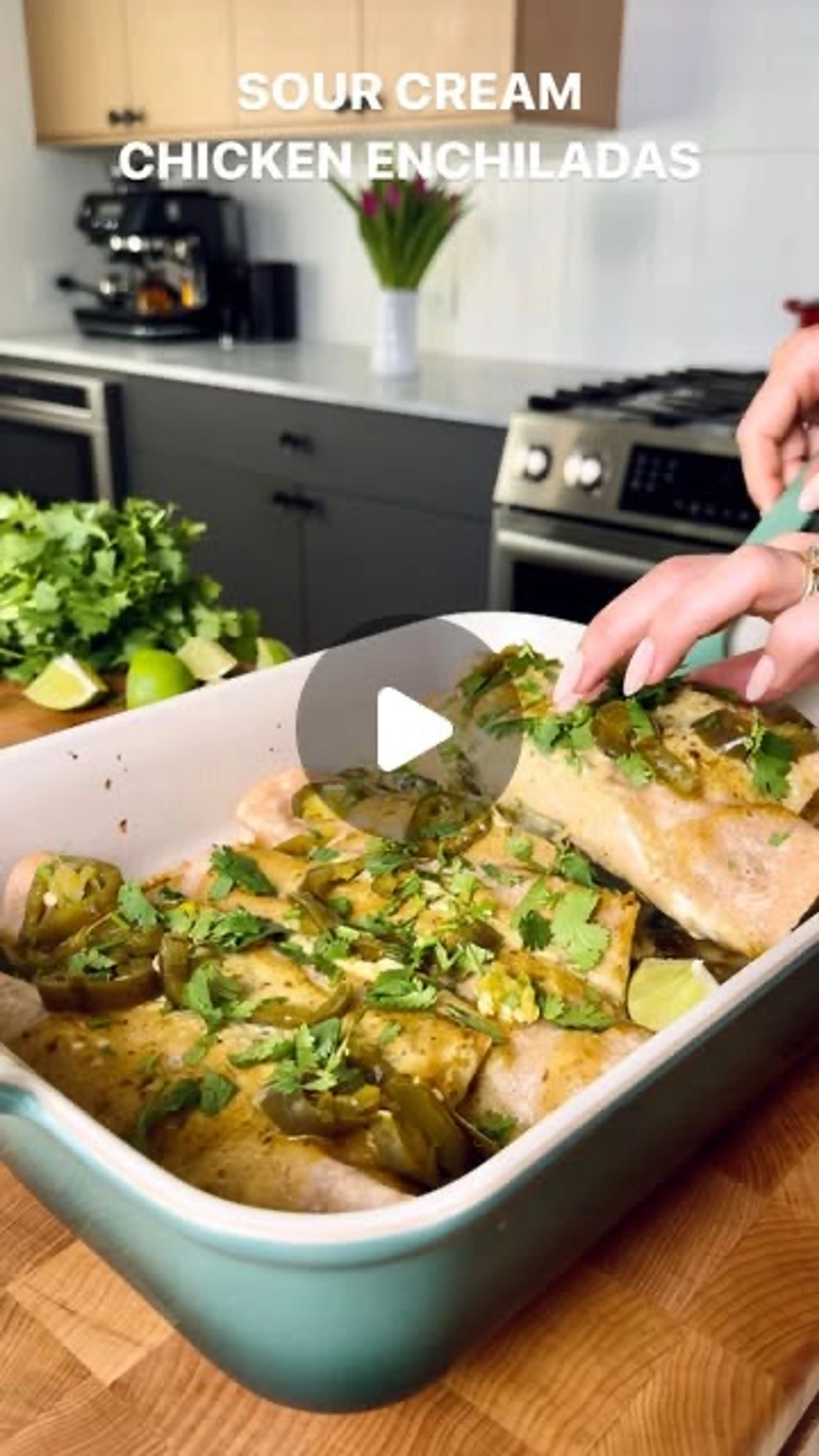 Weeknight Sour Cream Chicken Enchiladas (gf, Df)✨ Save This