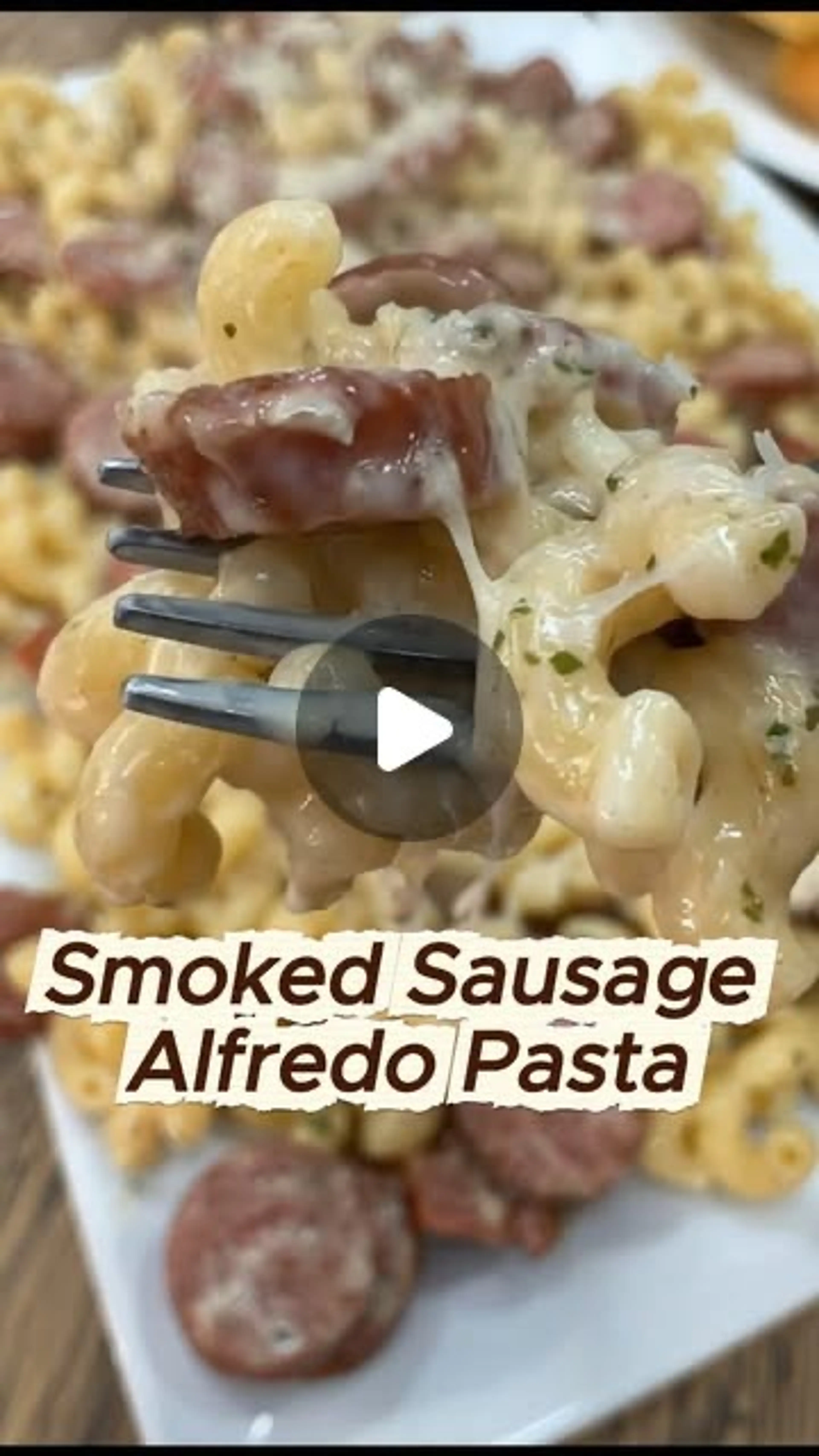 Smoked Sausage Alfredo Pasta