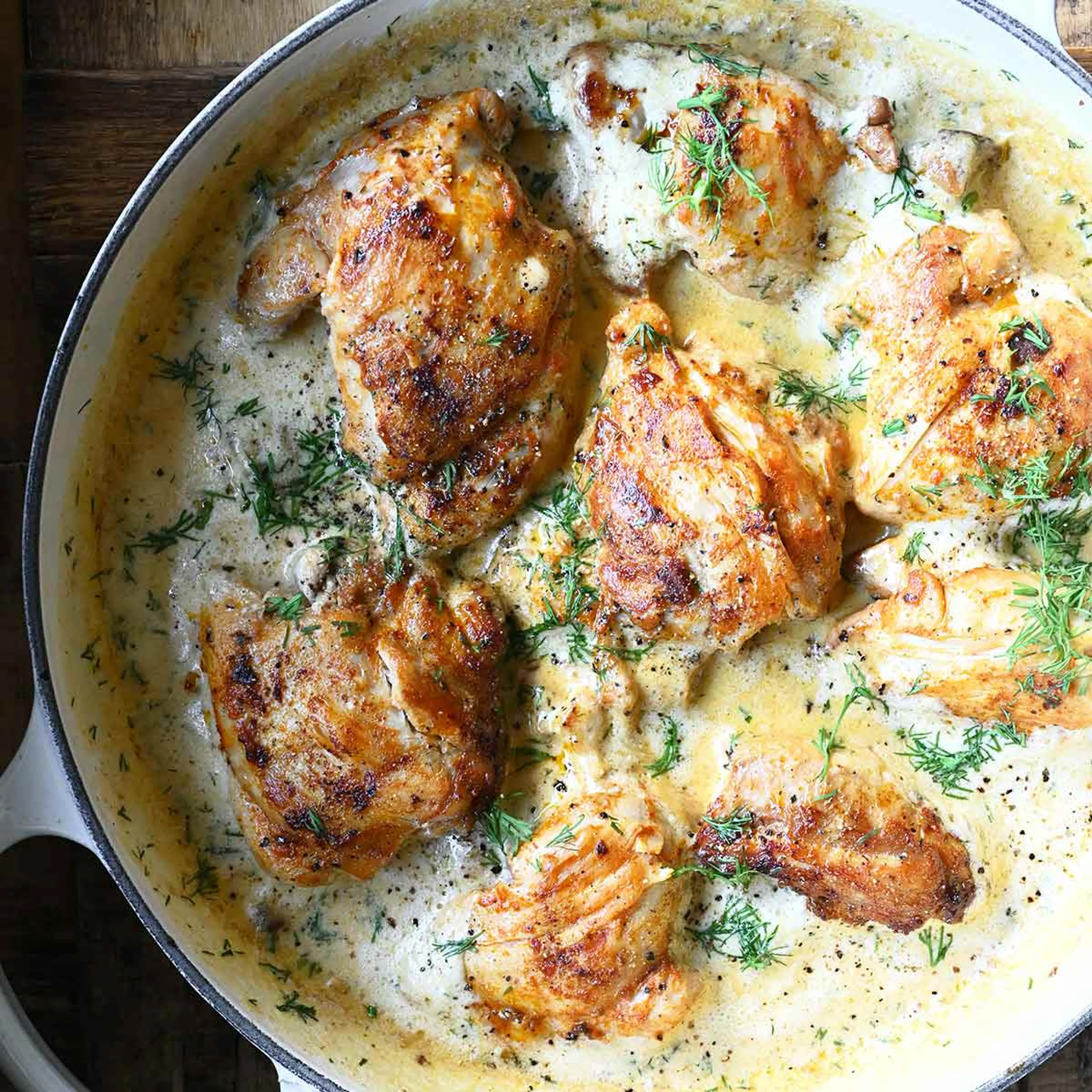 Creamy Dill Chicken Thighs