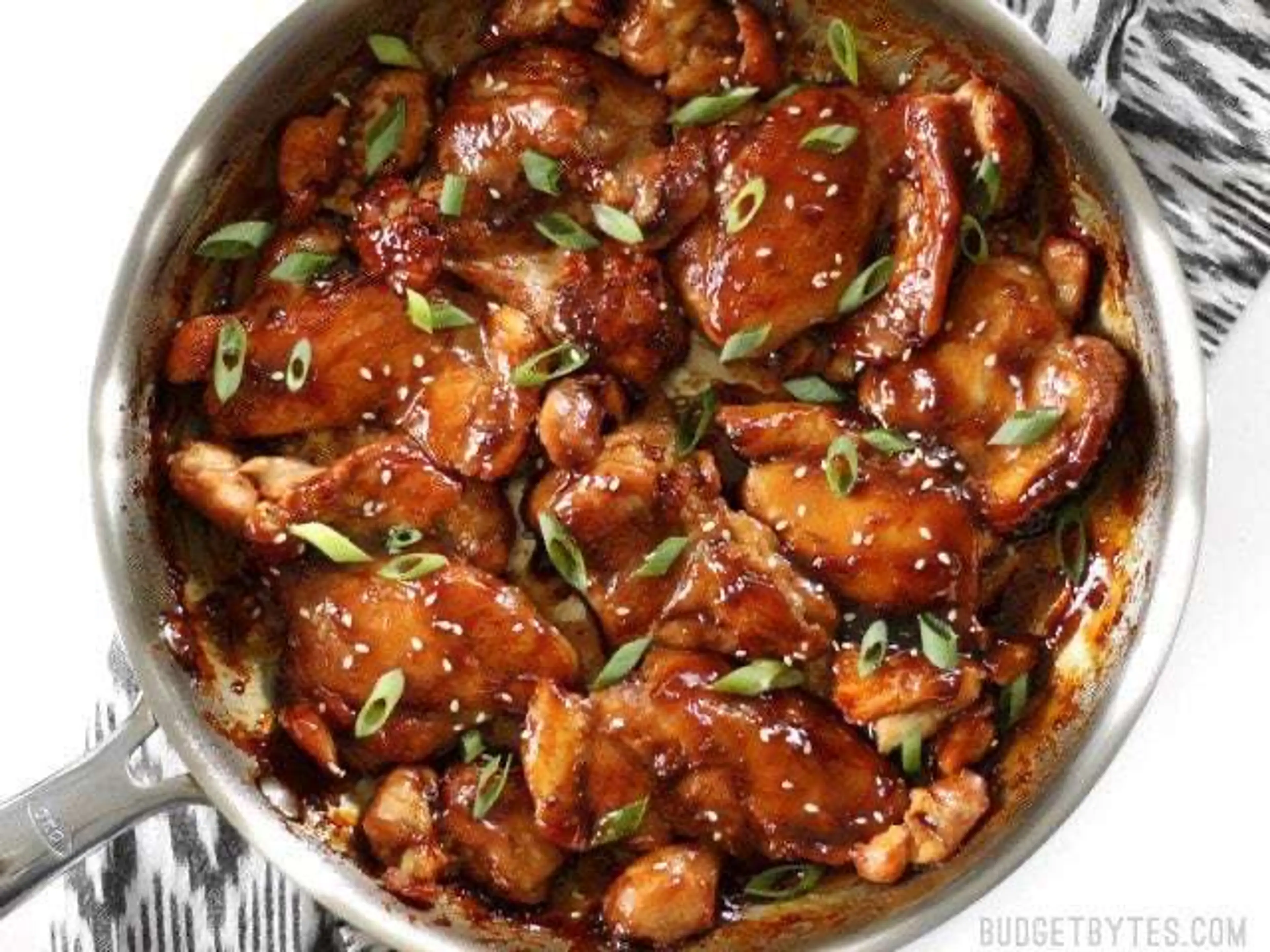 Sticky Ginger Soy Glazed Chicken