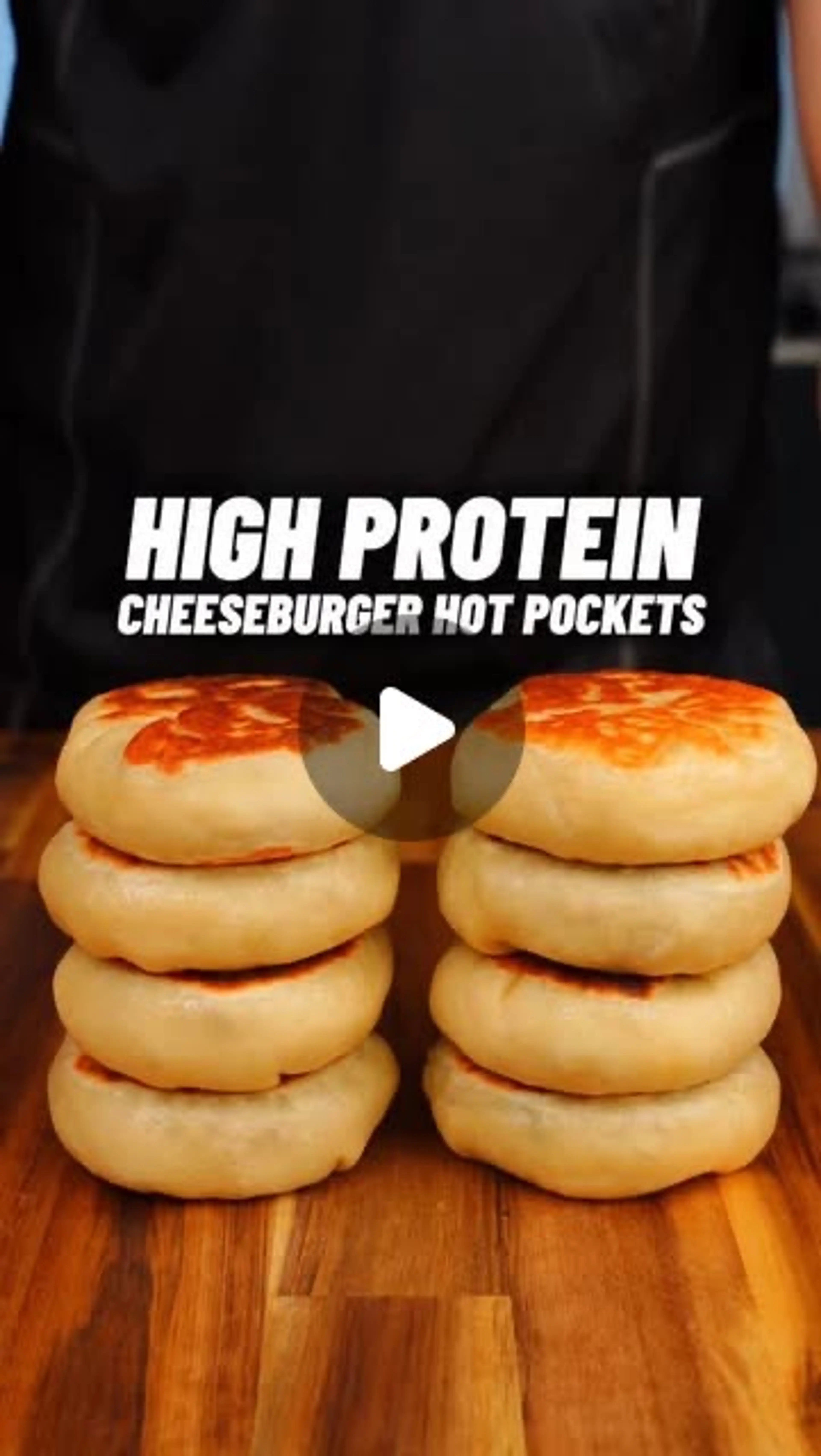 High Protein Cheeseburger Hot pockets