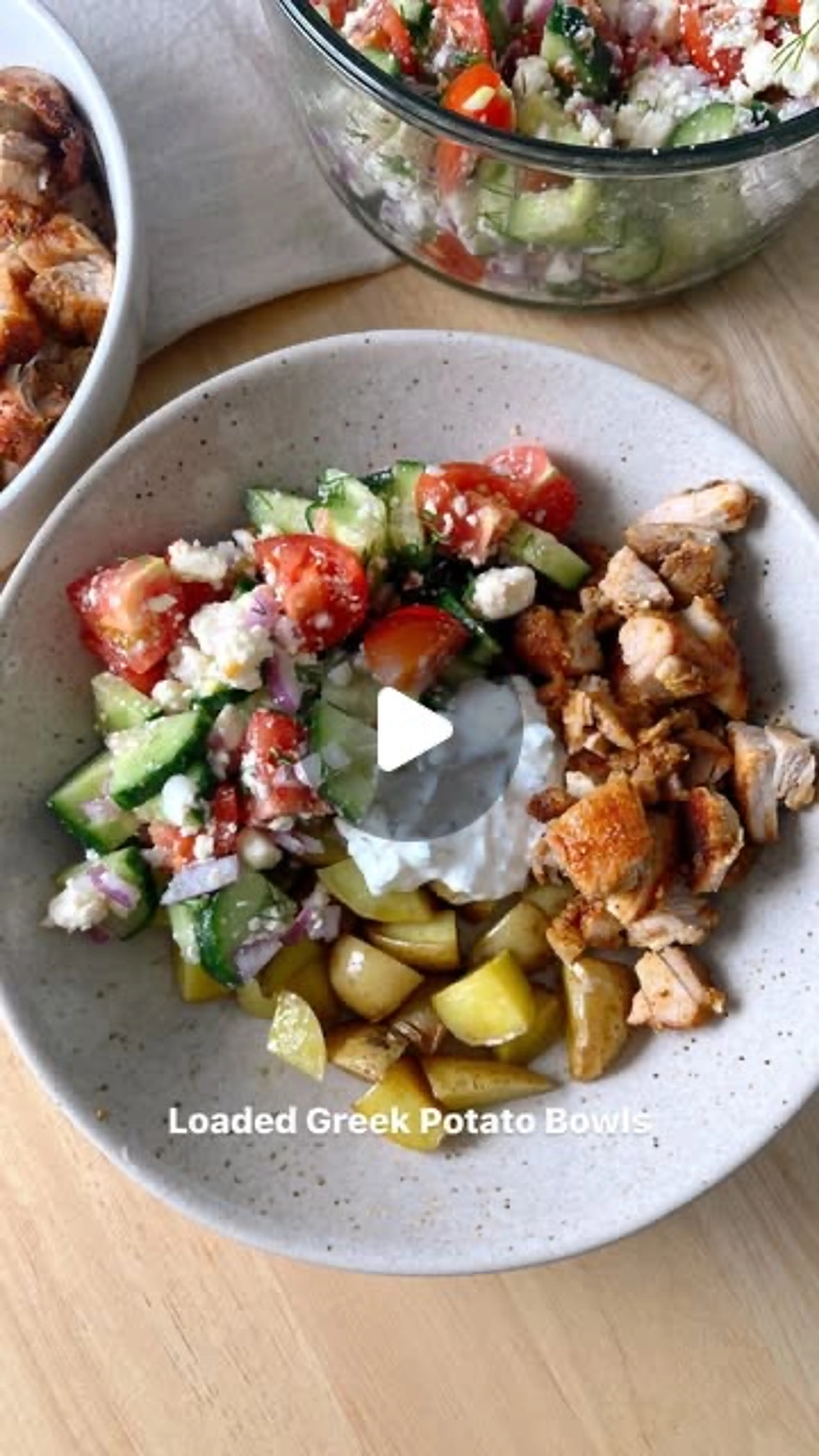 Loaded Greek Potatoes