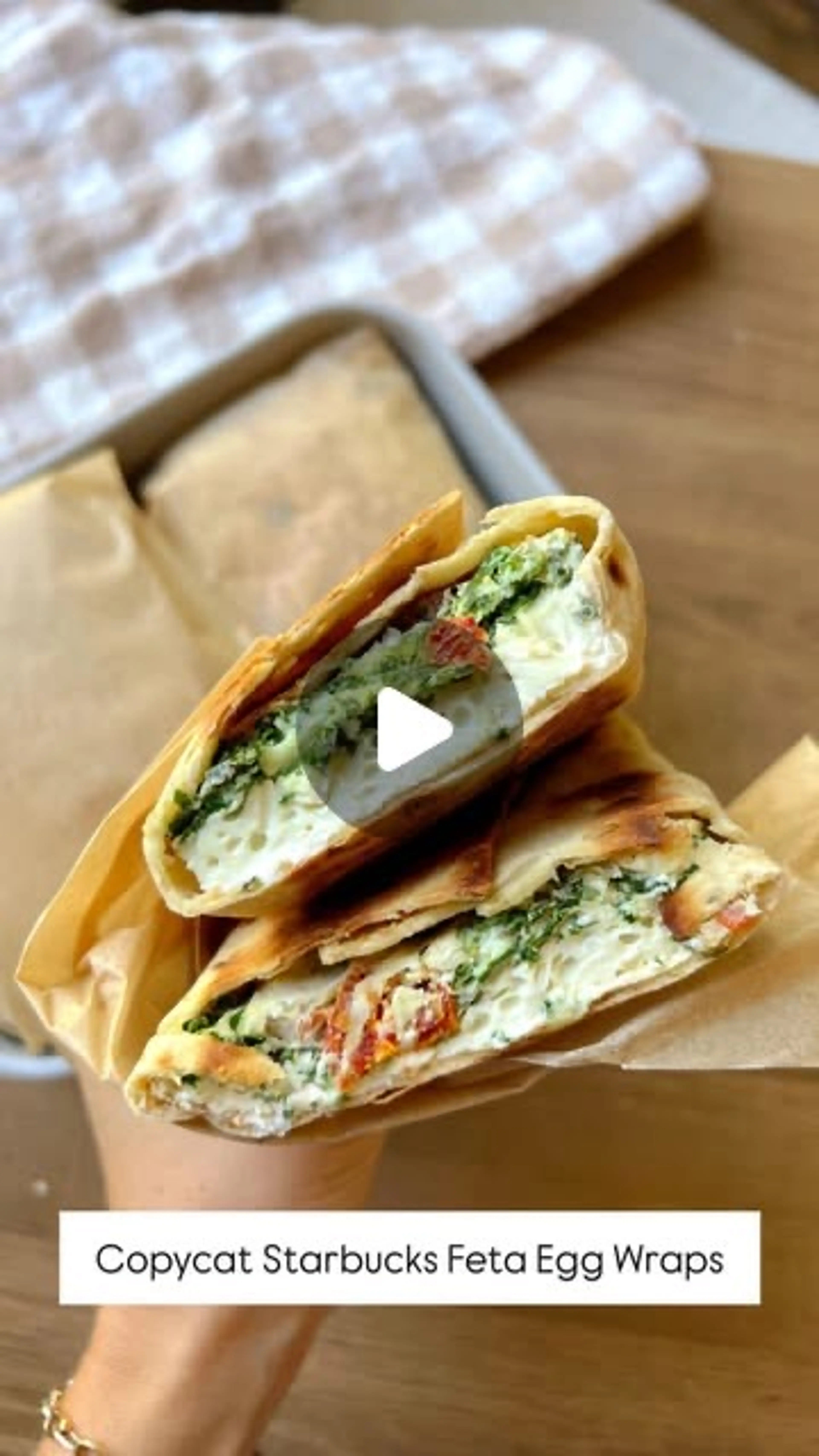 Copycat Starbucks Feta Wraps