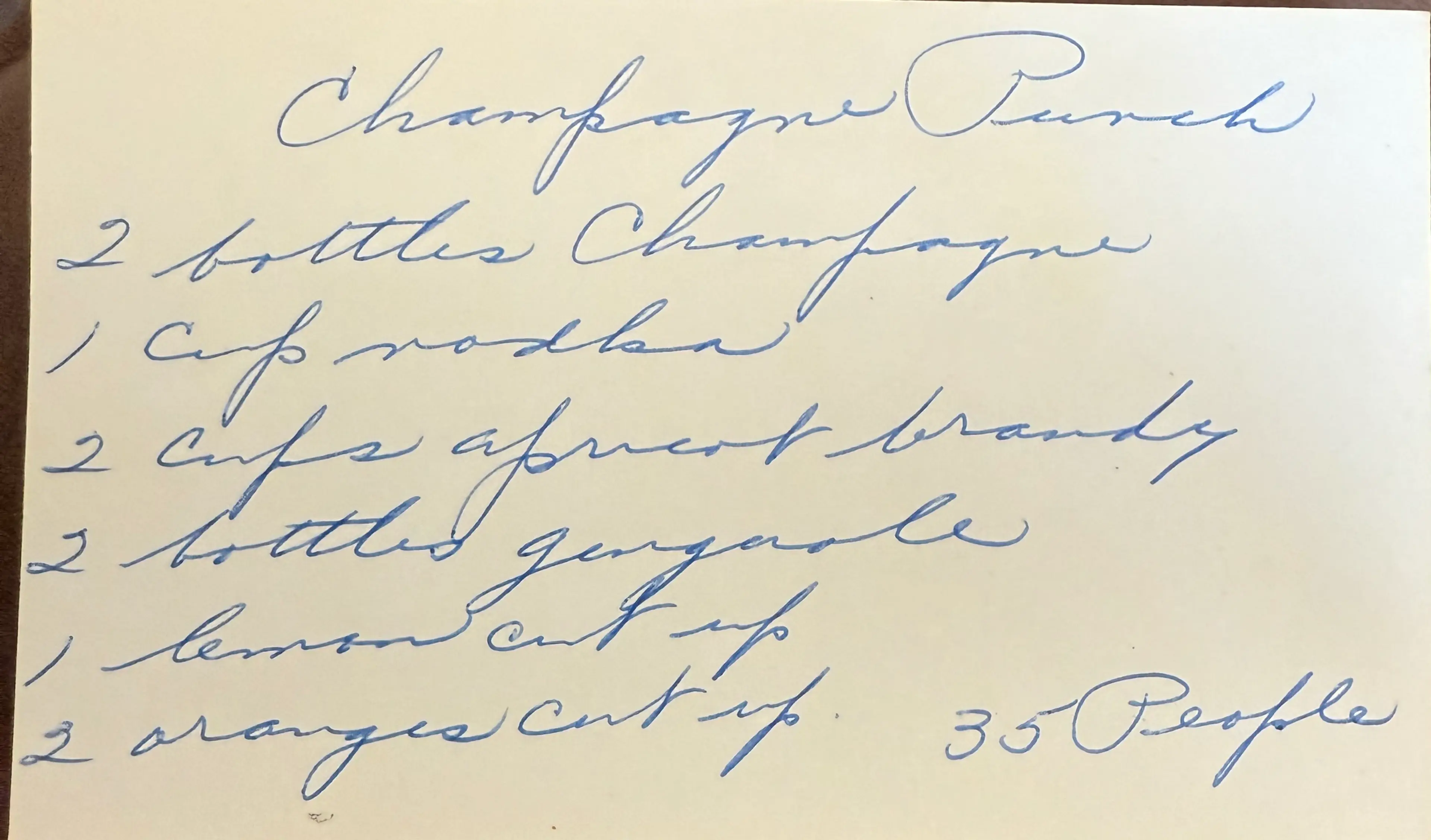 Grandma Ruth’s Champagne Punch