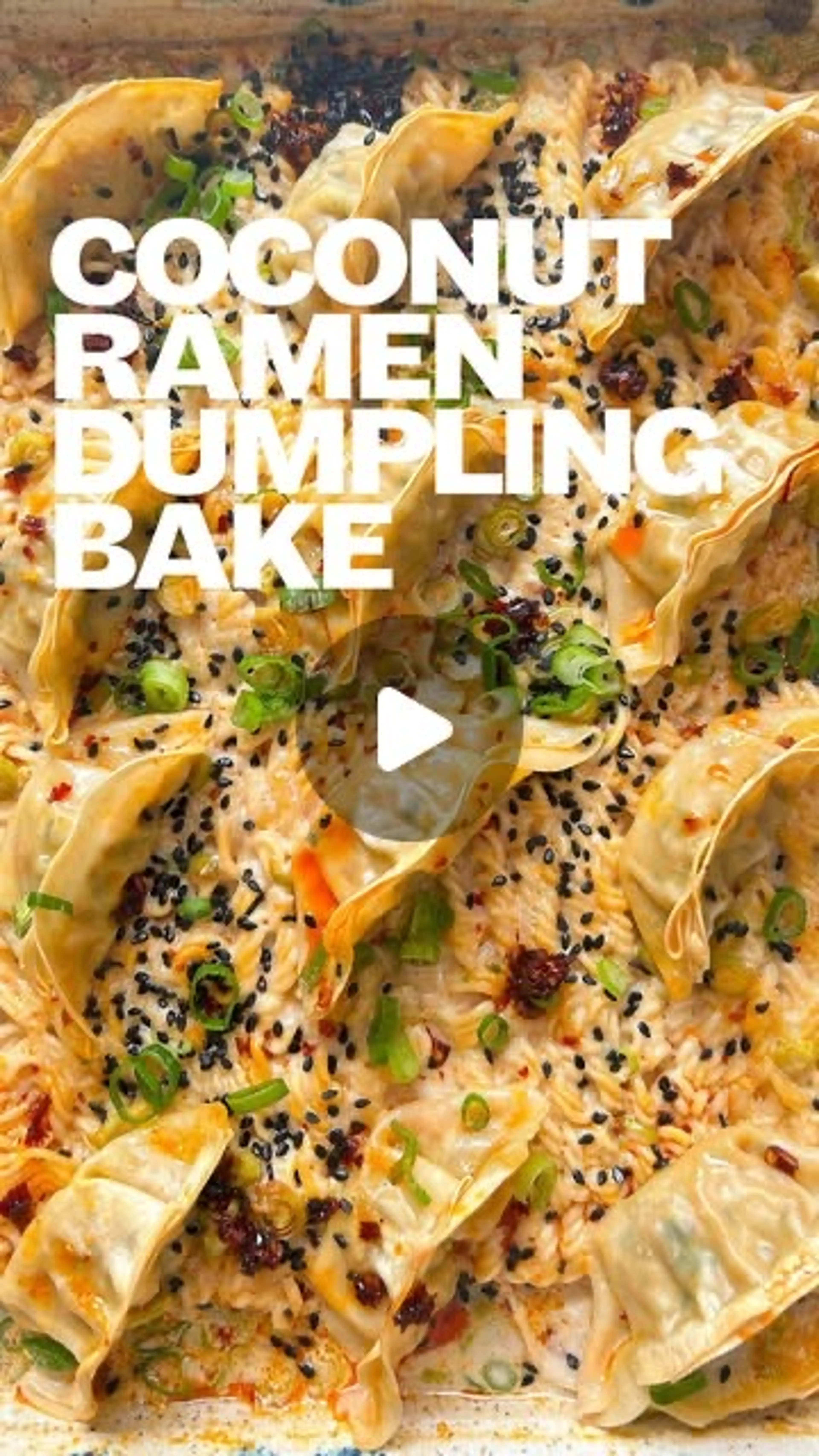 Easy Coconut Ramen Dumpling Bake