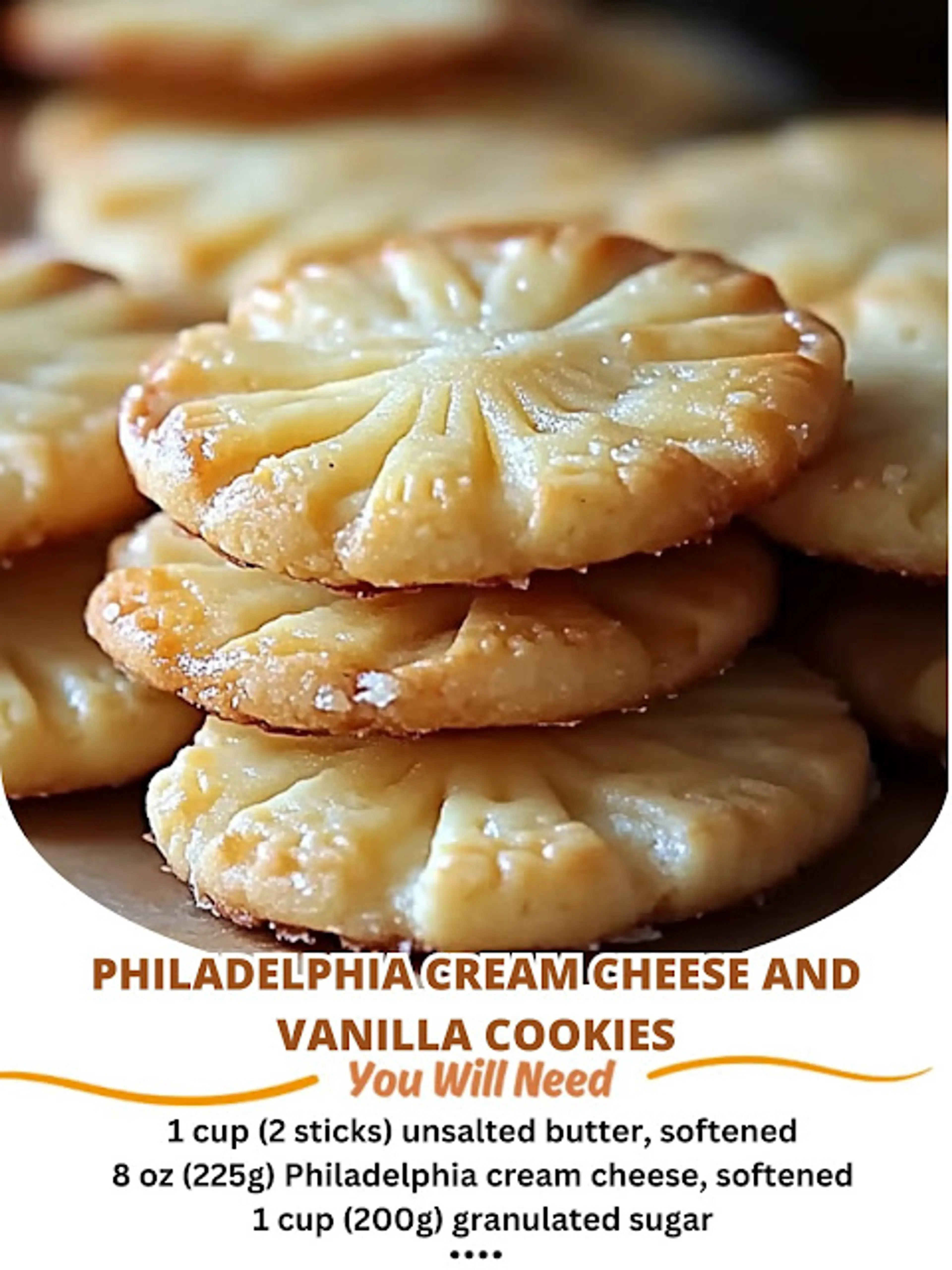 Cream Cheese Vanilla Cookies