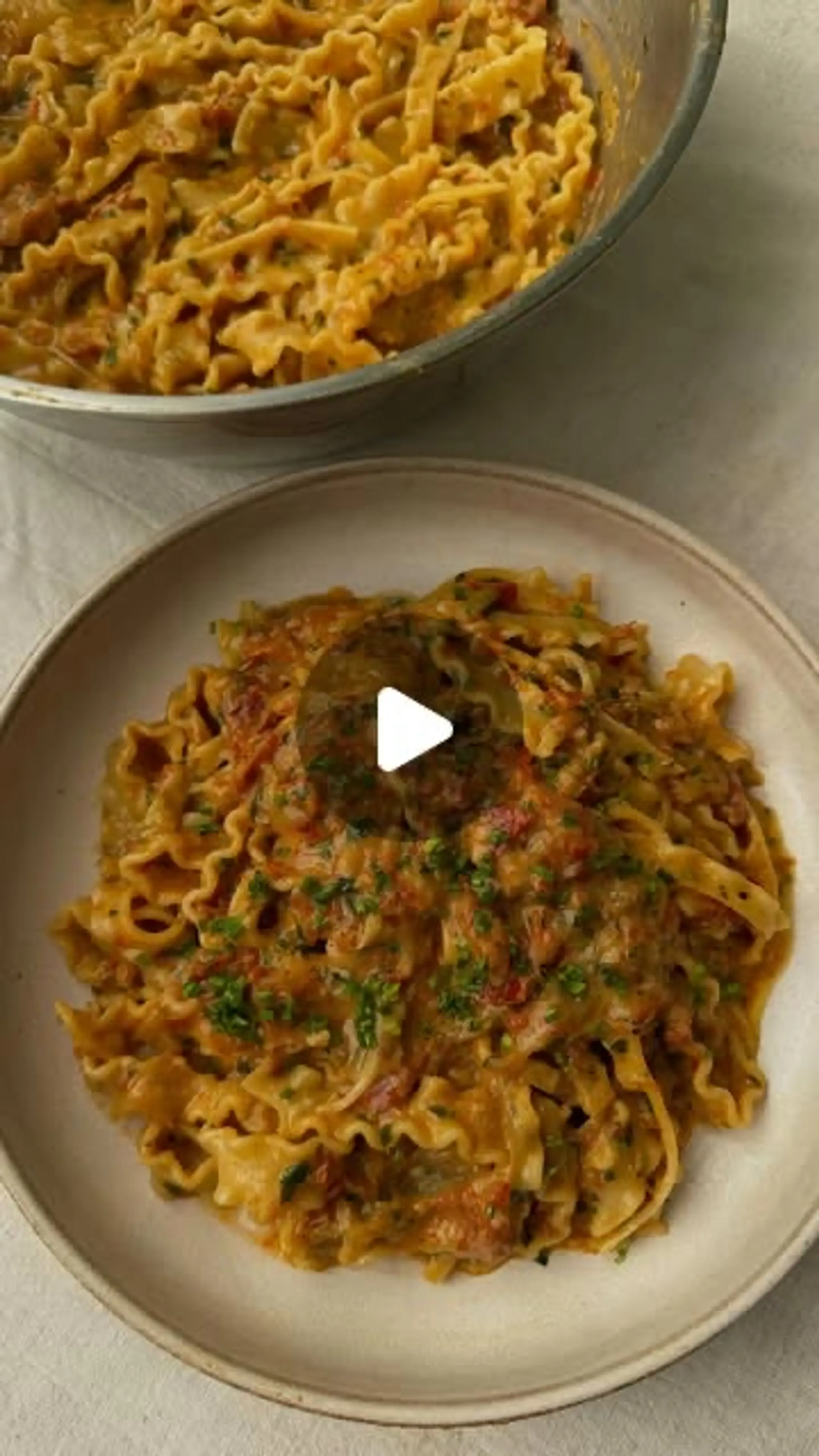Caramelised Onion + Brown Butter Pasta
