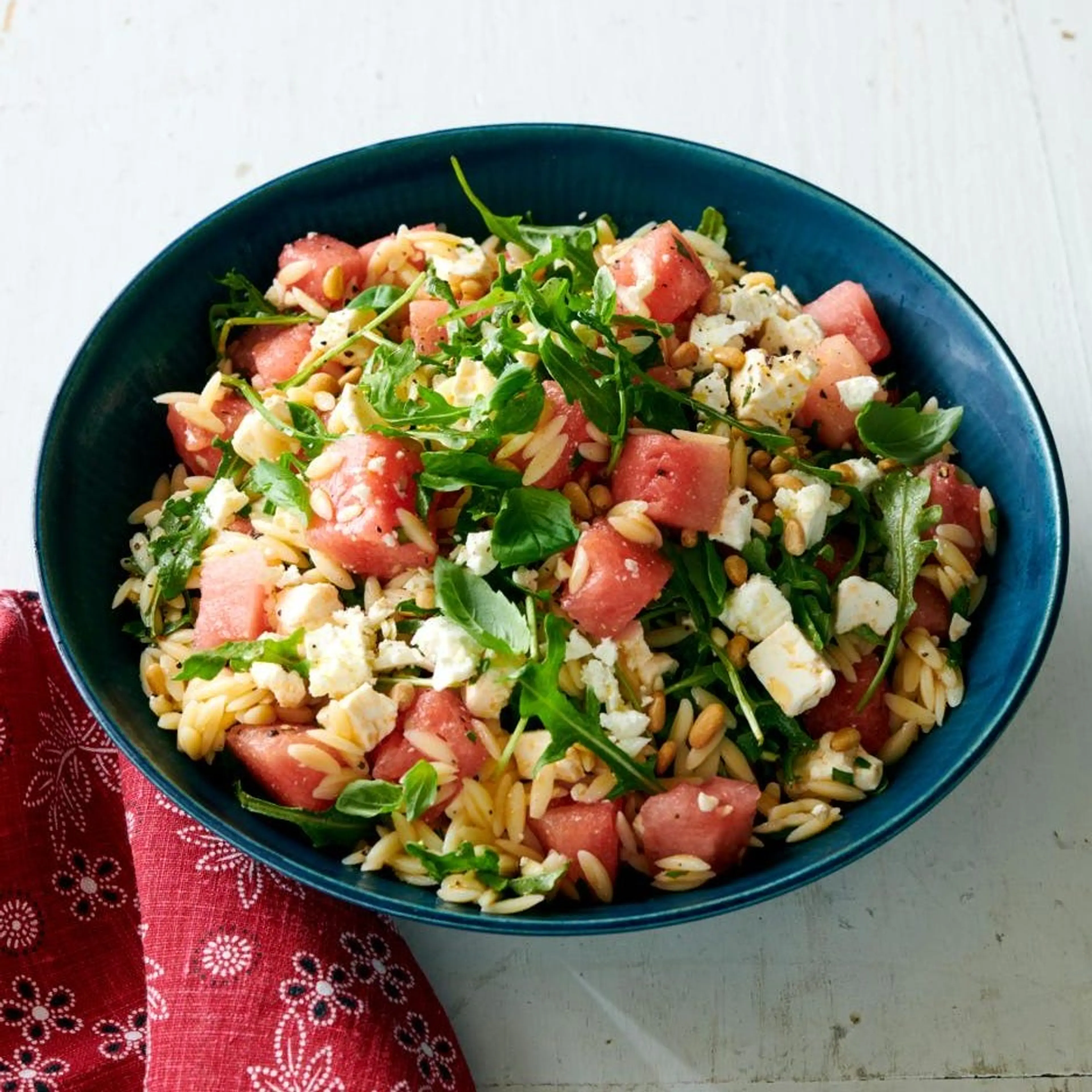 Watermelon-Feta Orzo Salad