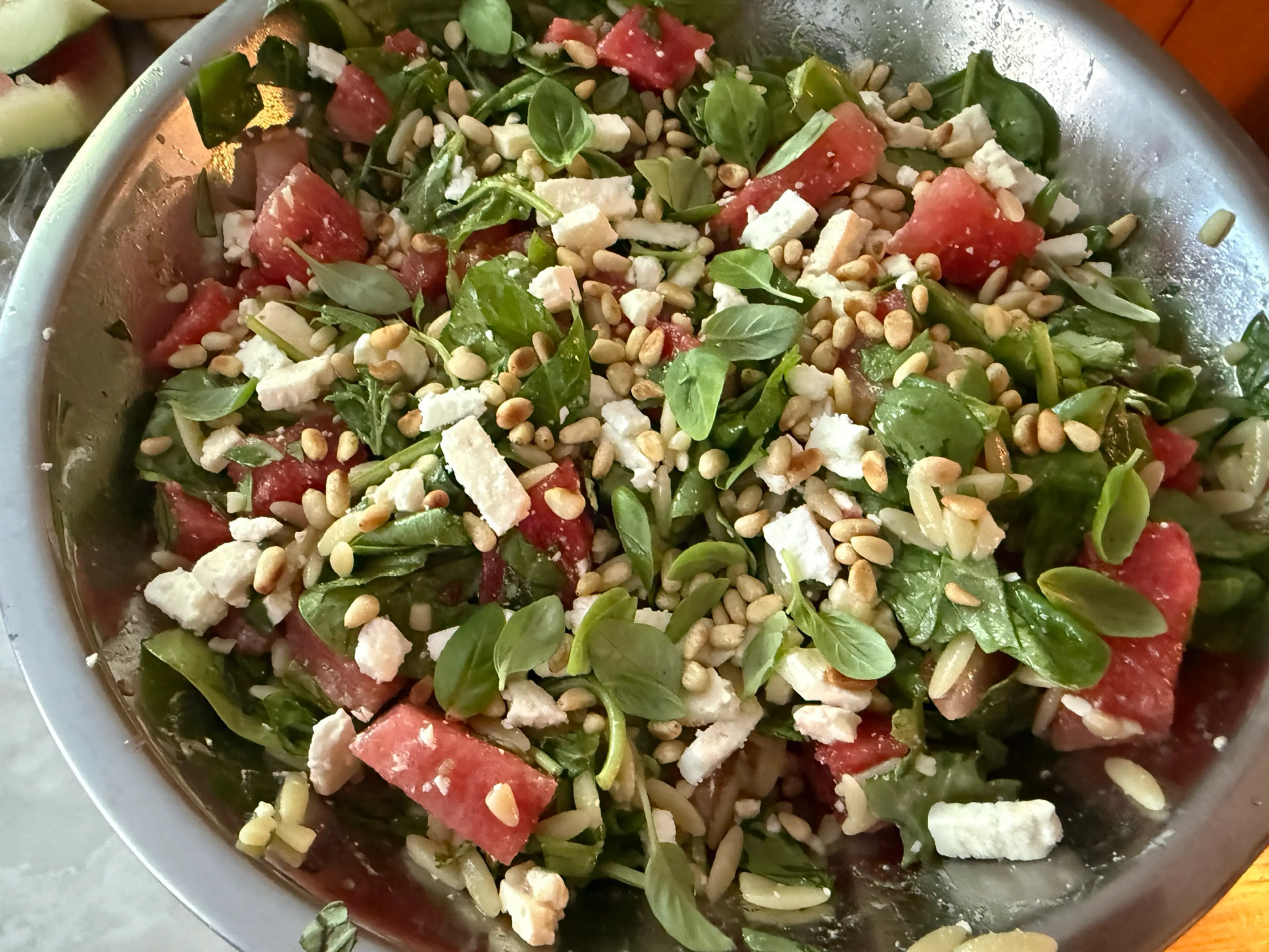 Watermelon-Feta Orzo Salad