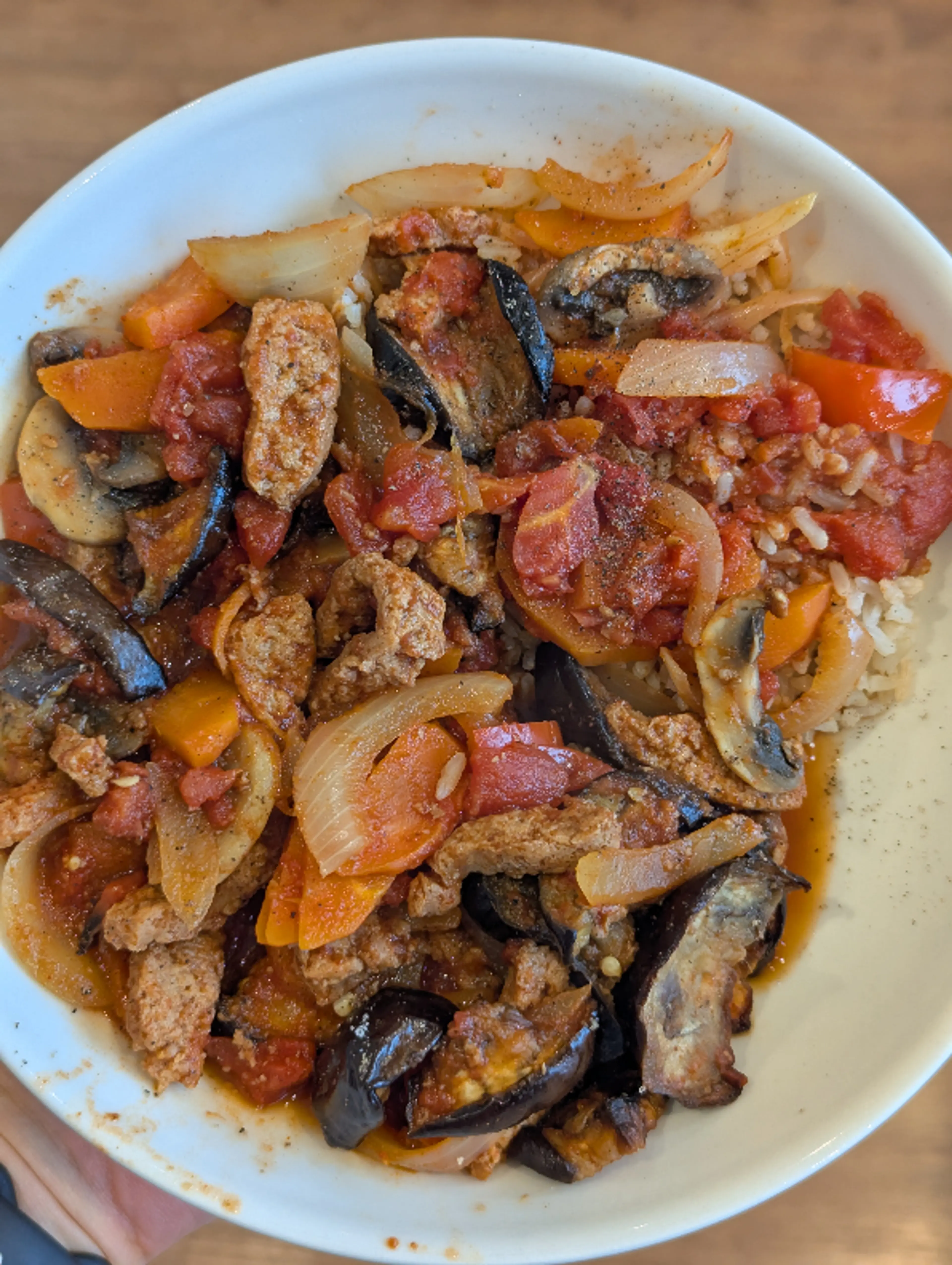 🍆 Maghmour Libanais aux Aubergines et Pois Chiches