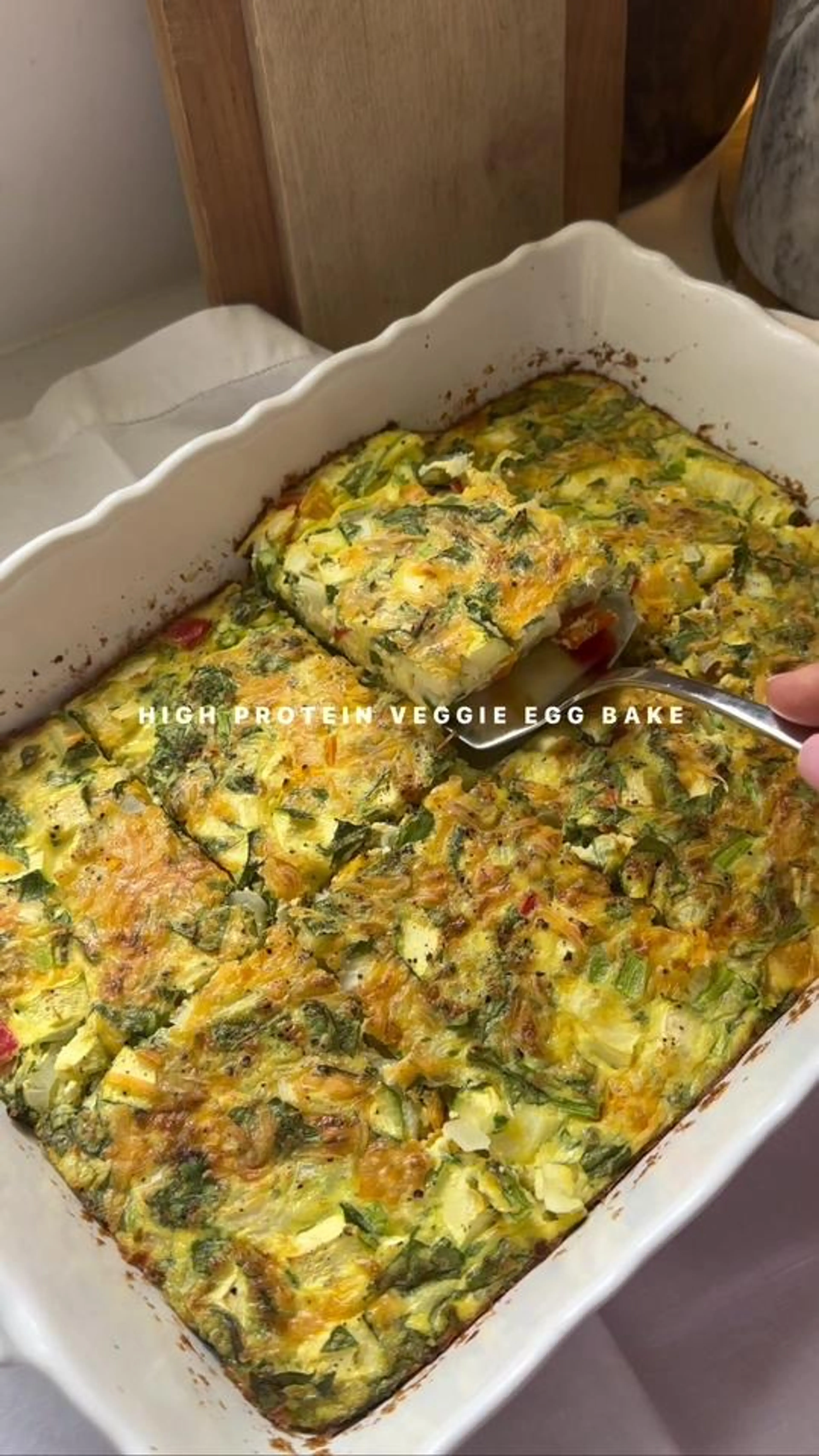 High Protein Veggie Egg Bake