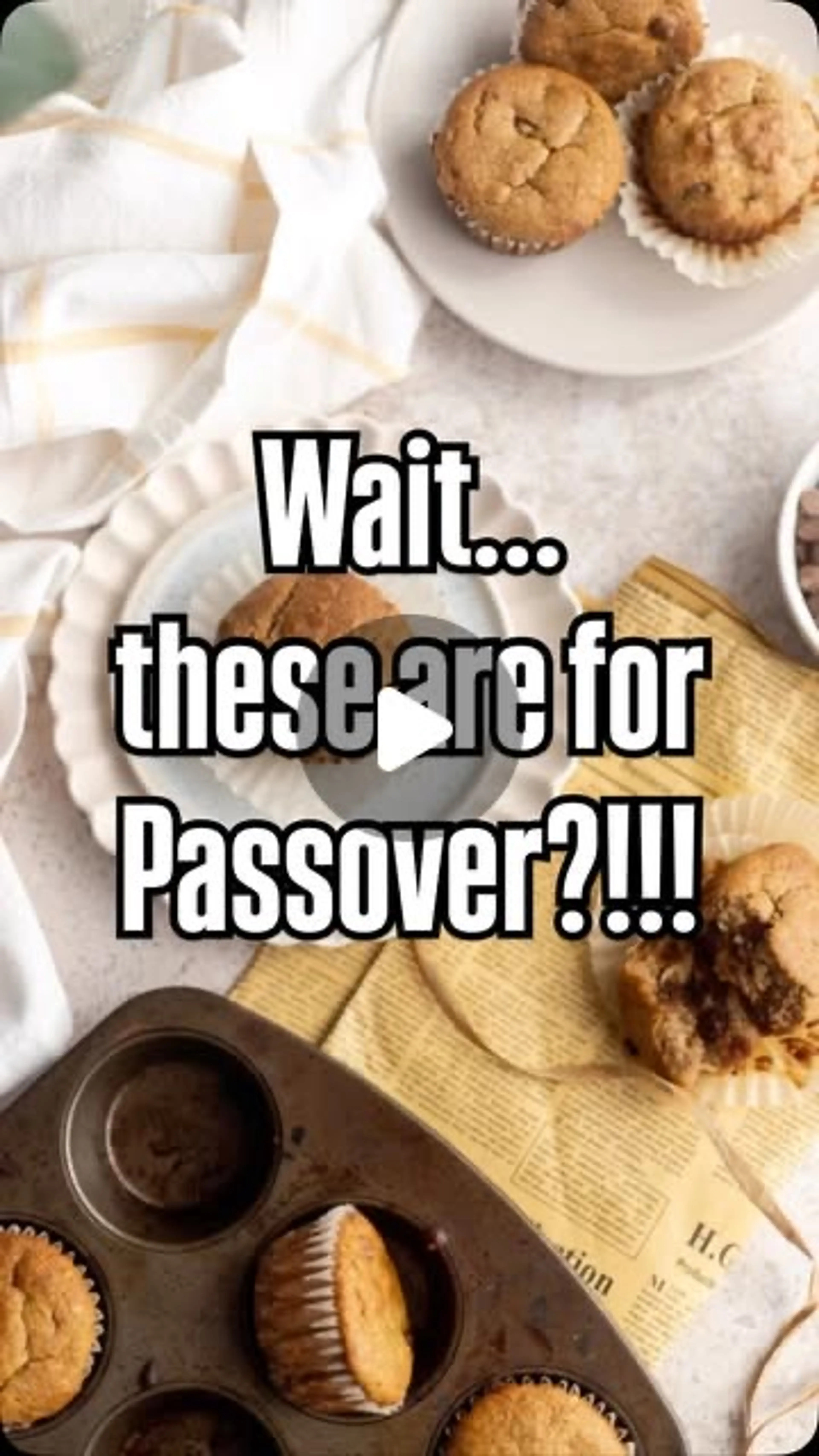 Banana Chocolate Chip Muffins KFP Passover