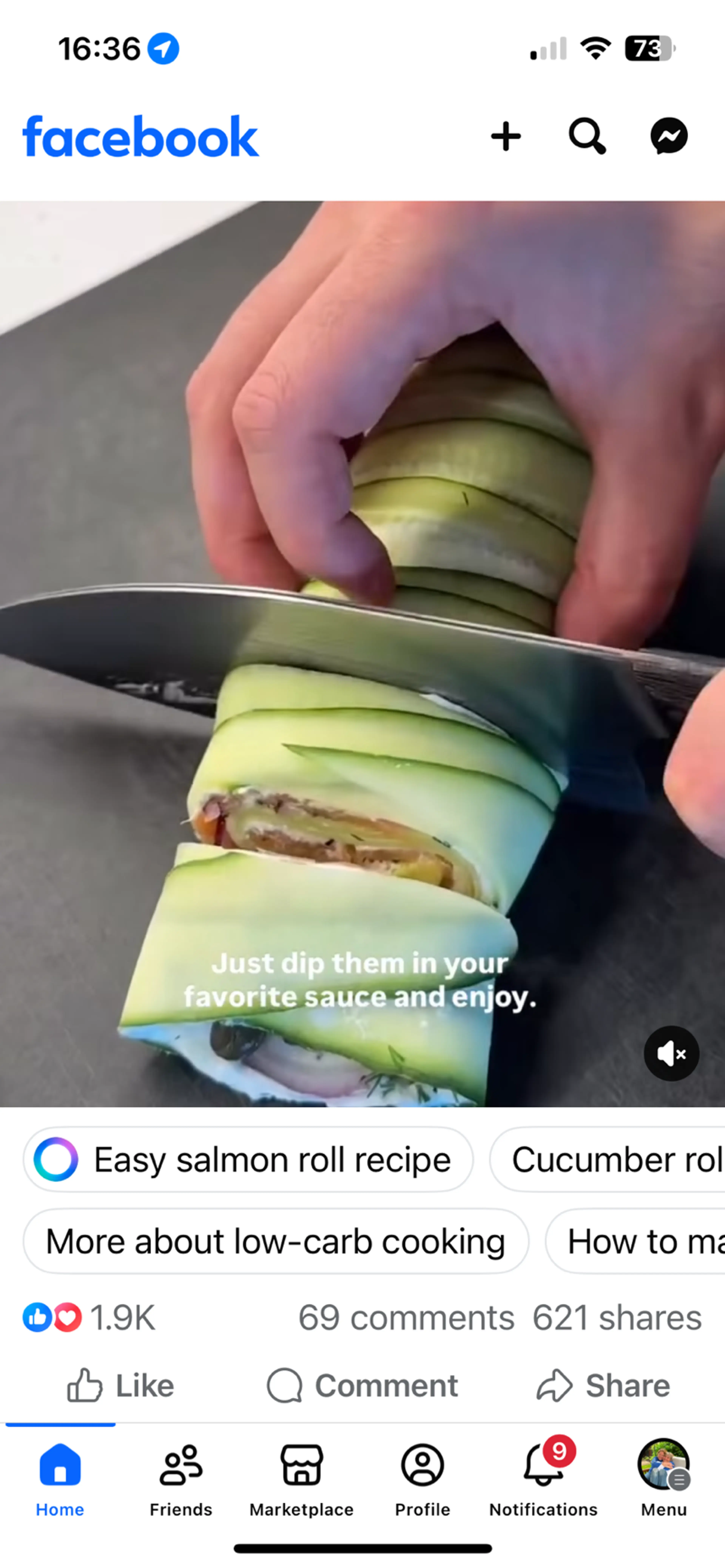 High Protein Salmon Roll