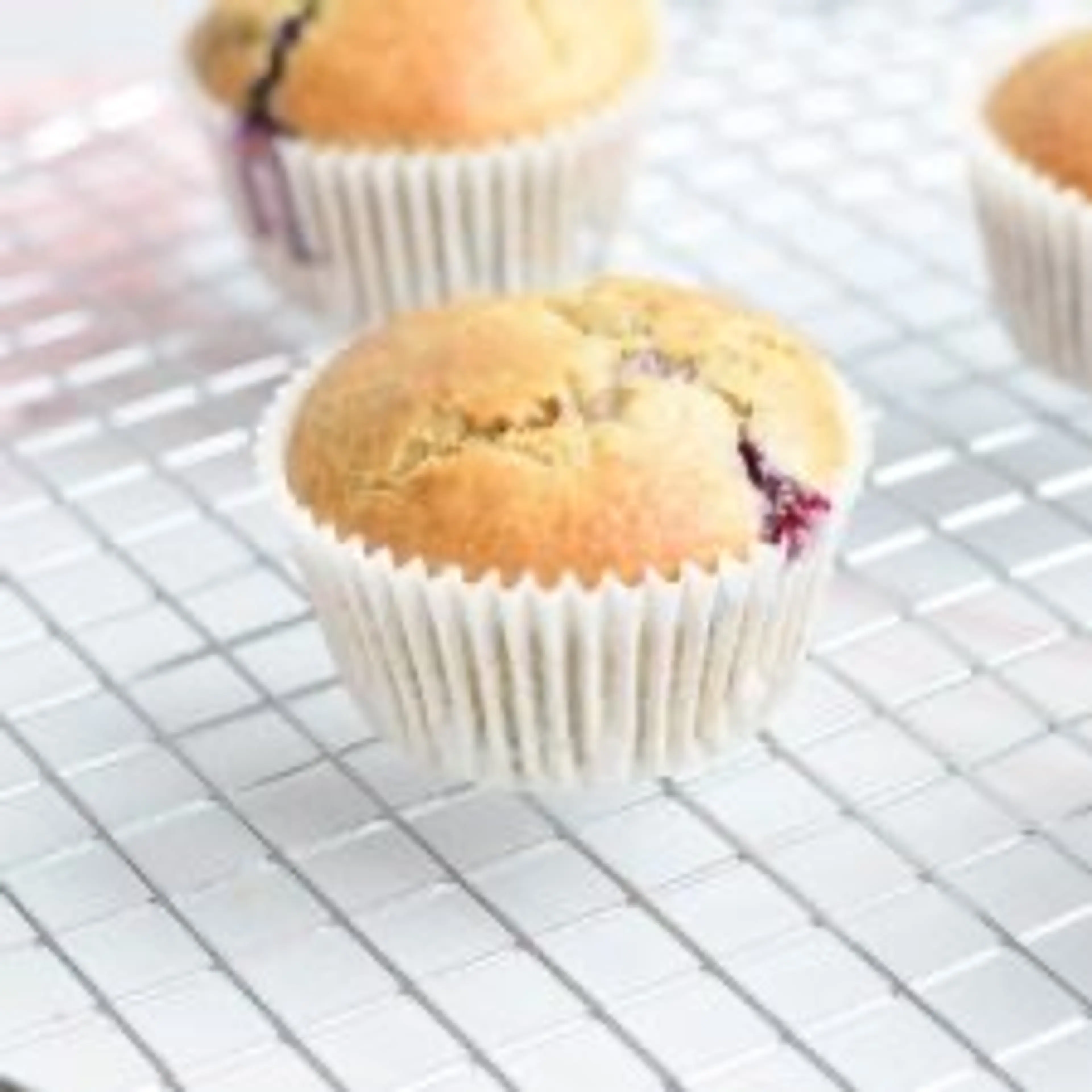 Glutenvrije gezonde muffins met blauwe bessen