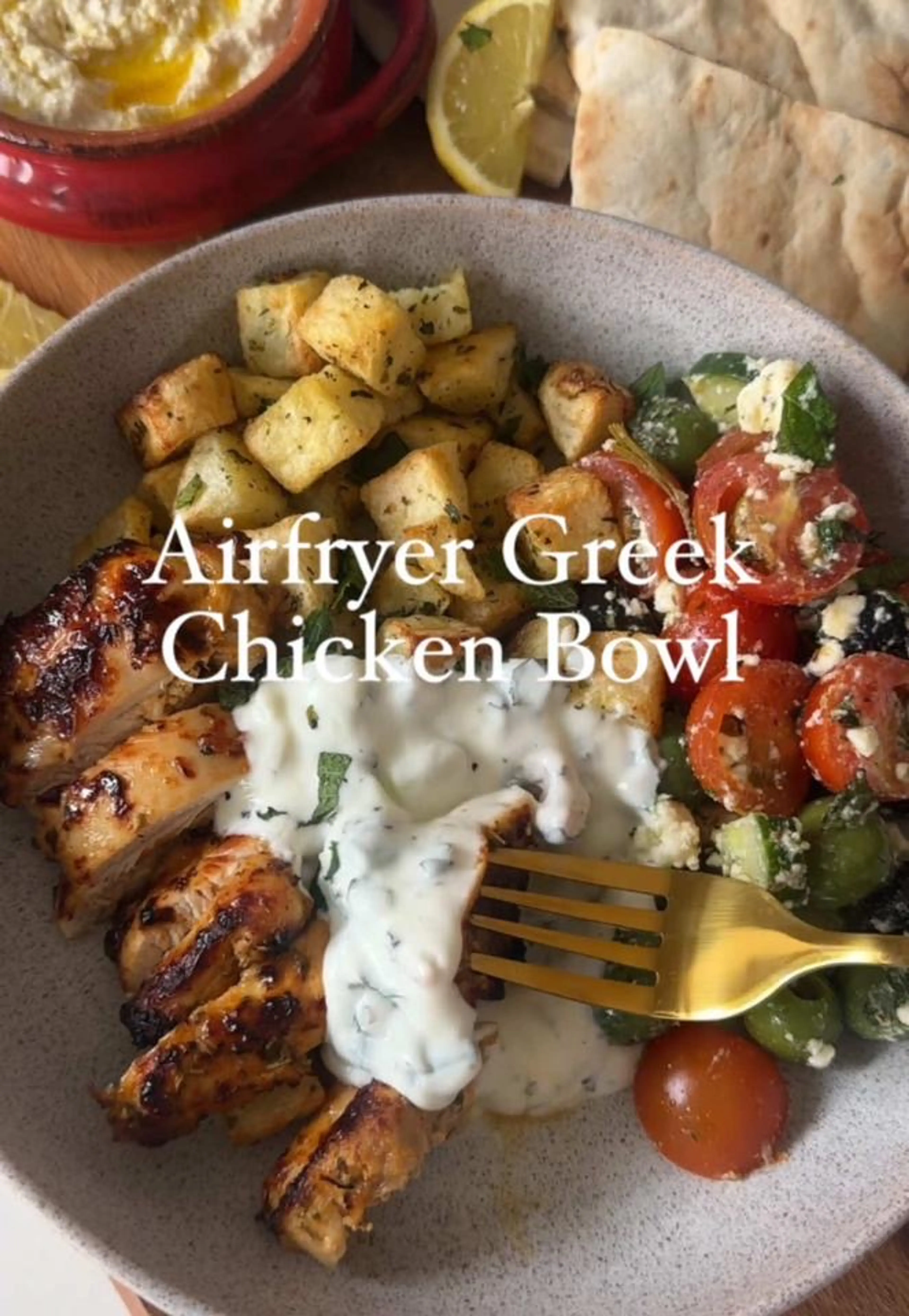 Airfryer Greek Chicken Bowl