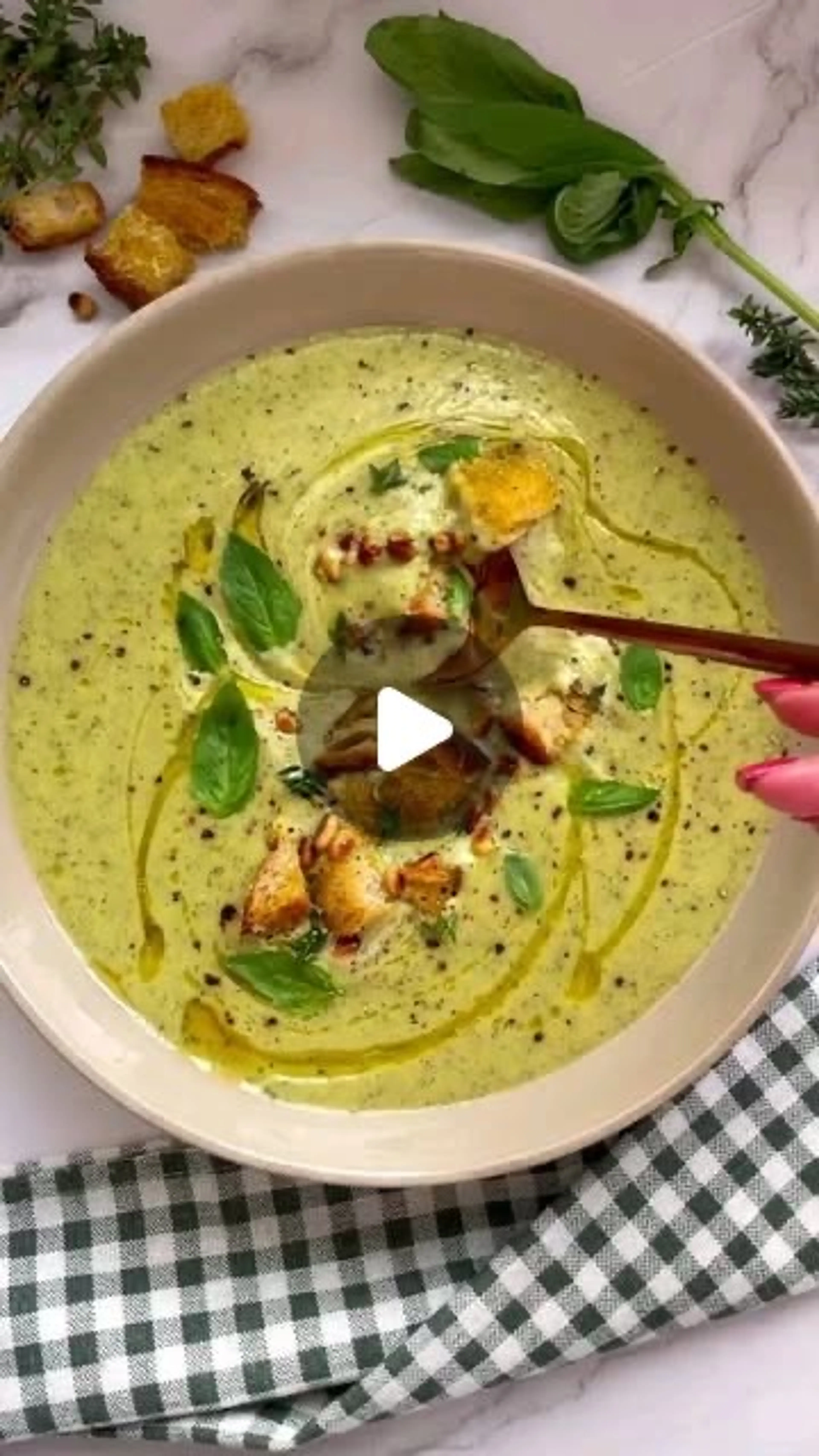 Roasted Courgette Soup