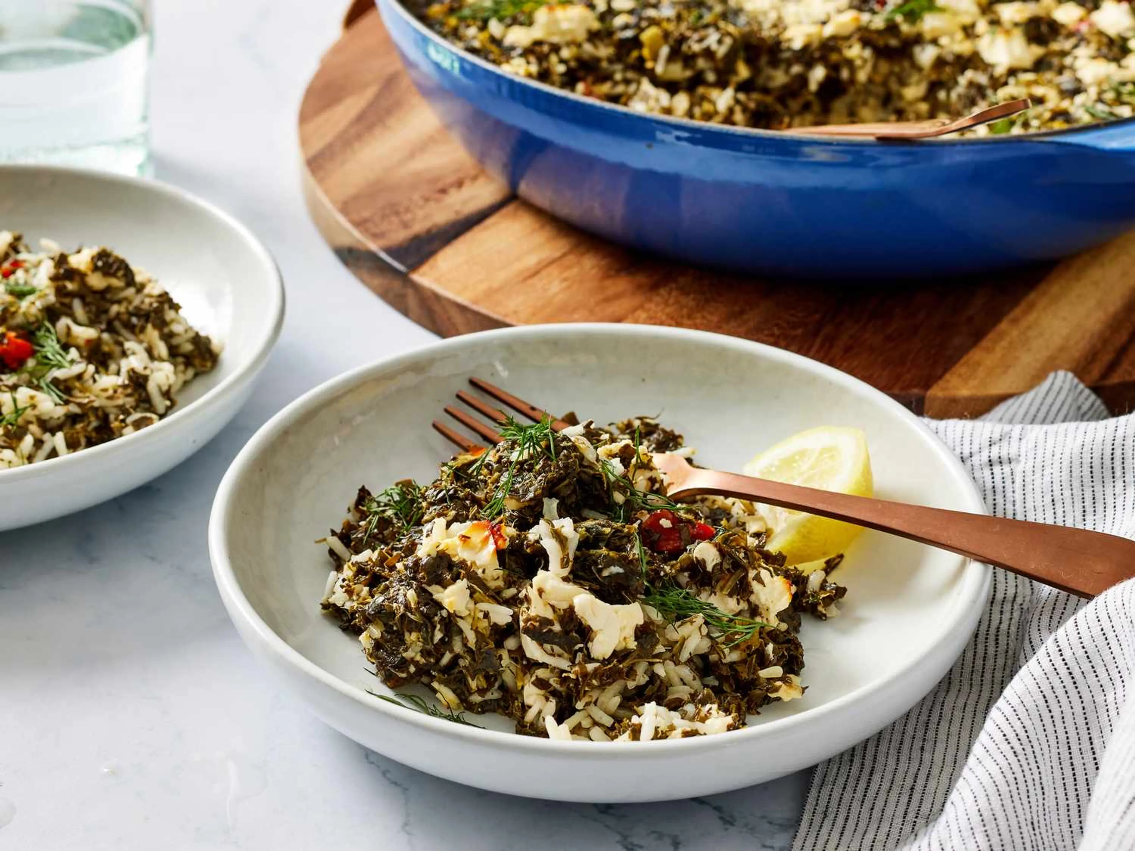 Spinach, Feta, and Rice Casserole