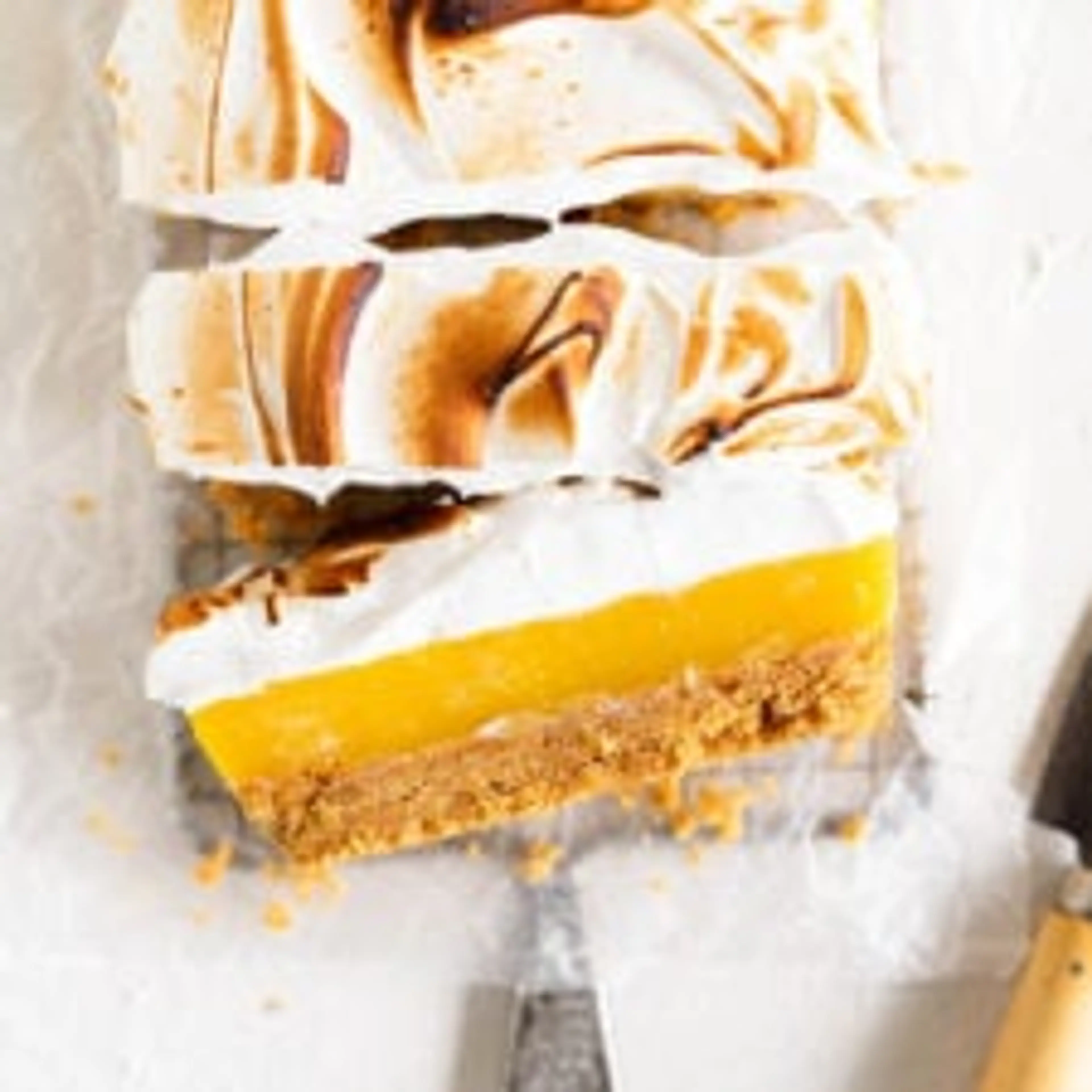 No-bake Passionfruit and Lemon Meringue Bars