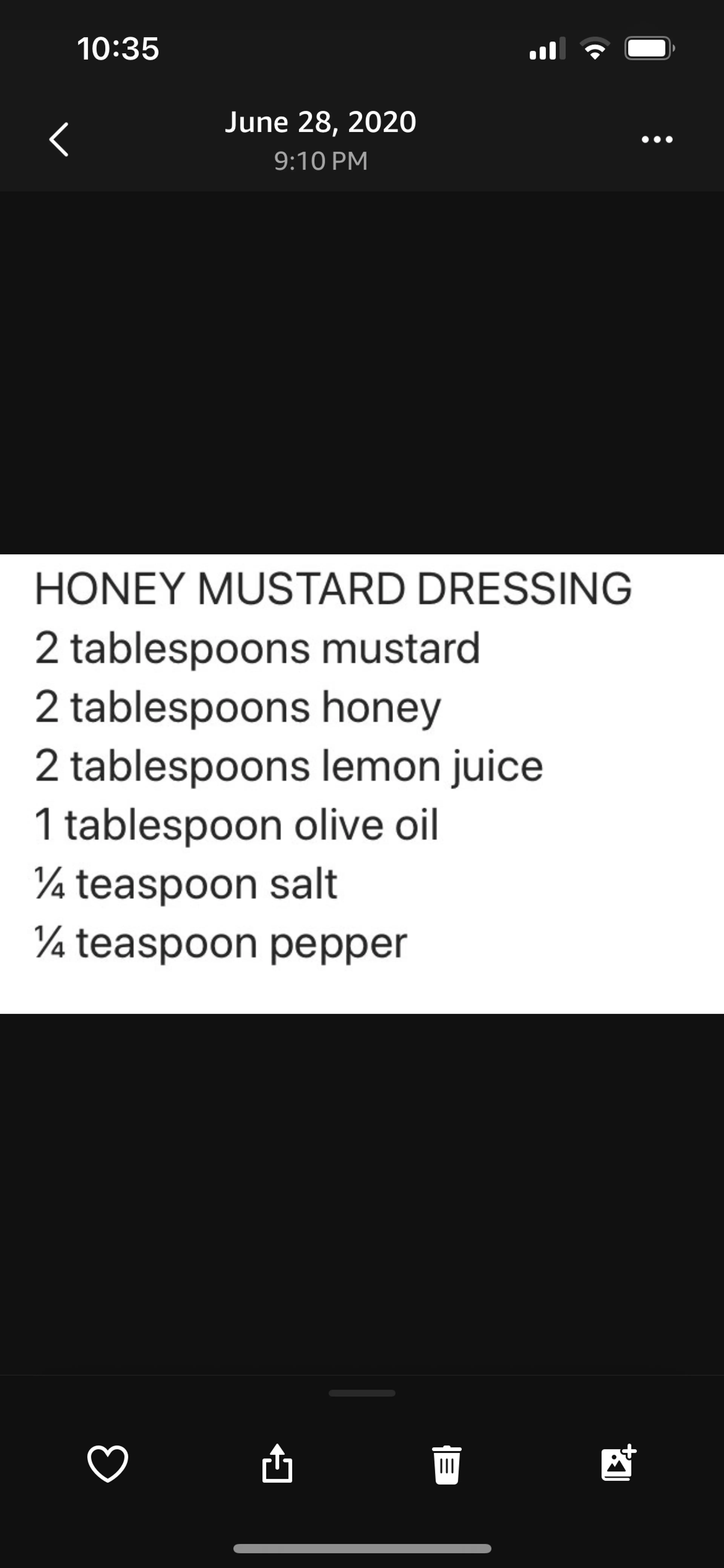 HONEY MUSTARD DRESSING