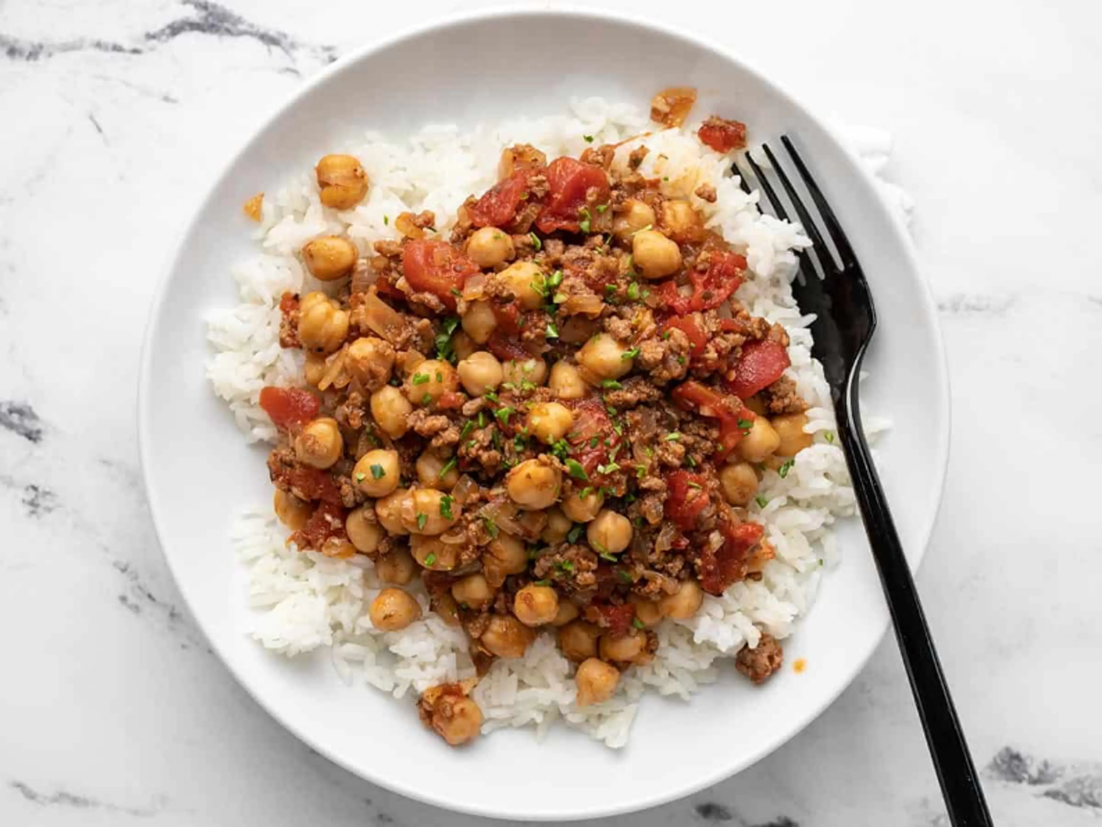 Beef and Tomato Rice Bowl