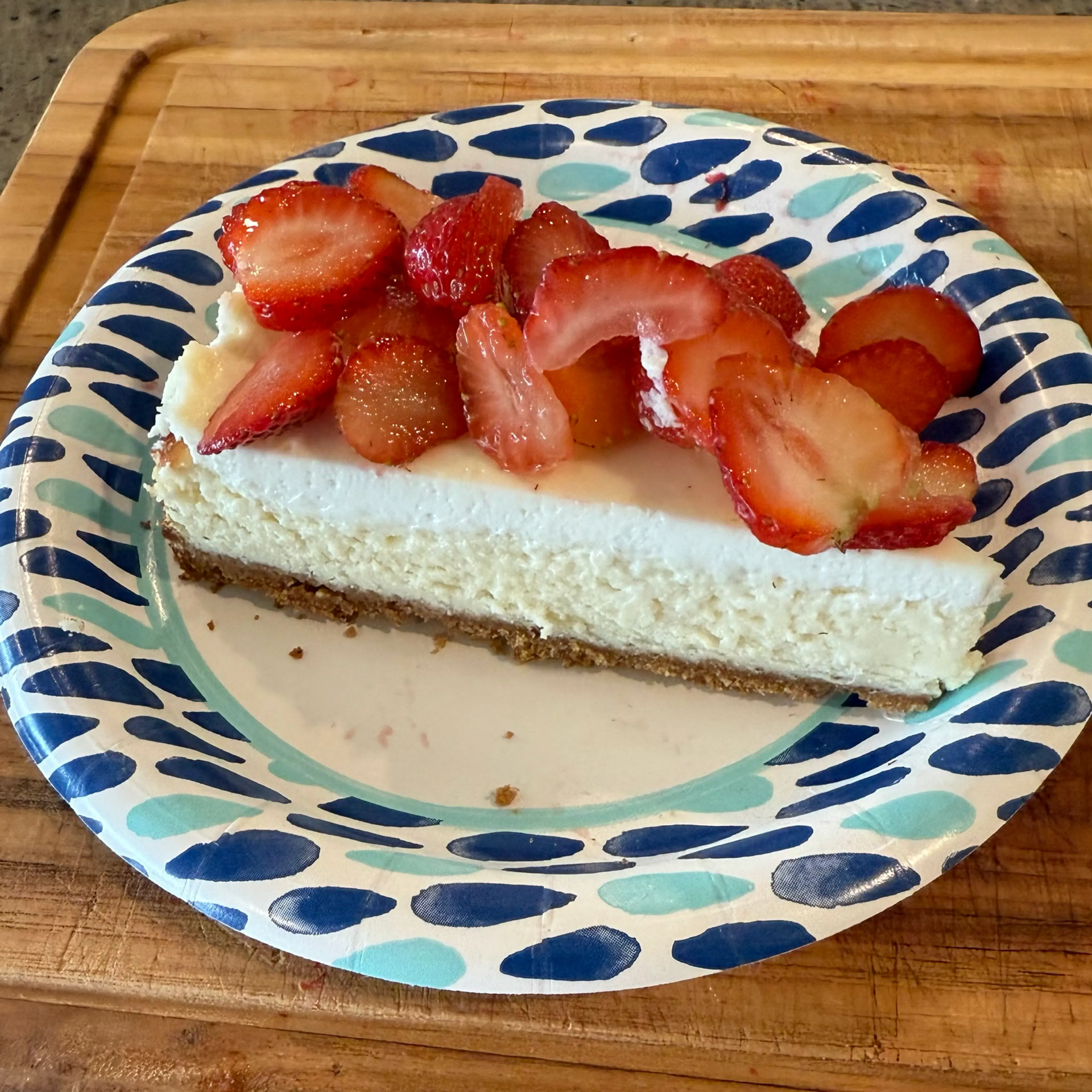 Classic Cheesecake with Sour Cream Topping