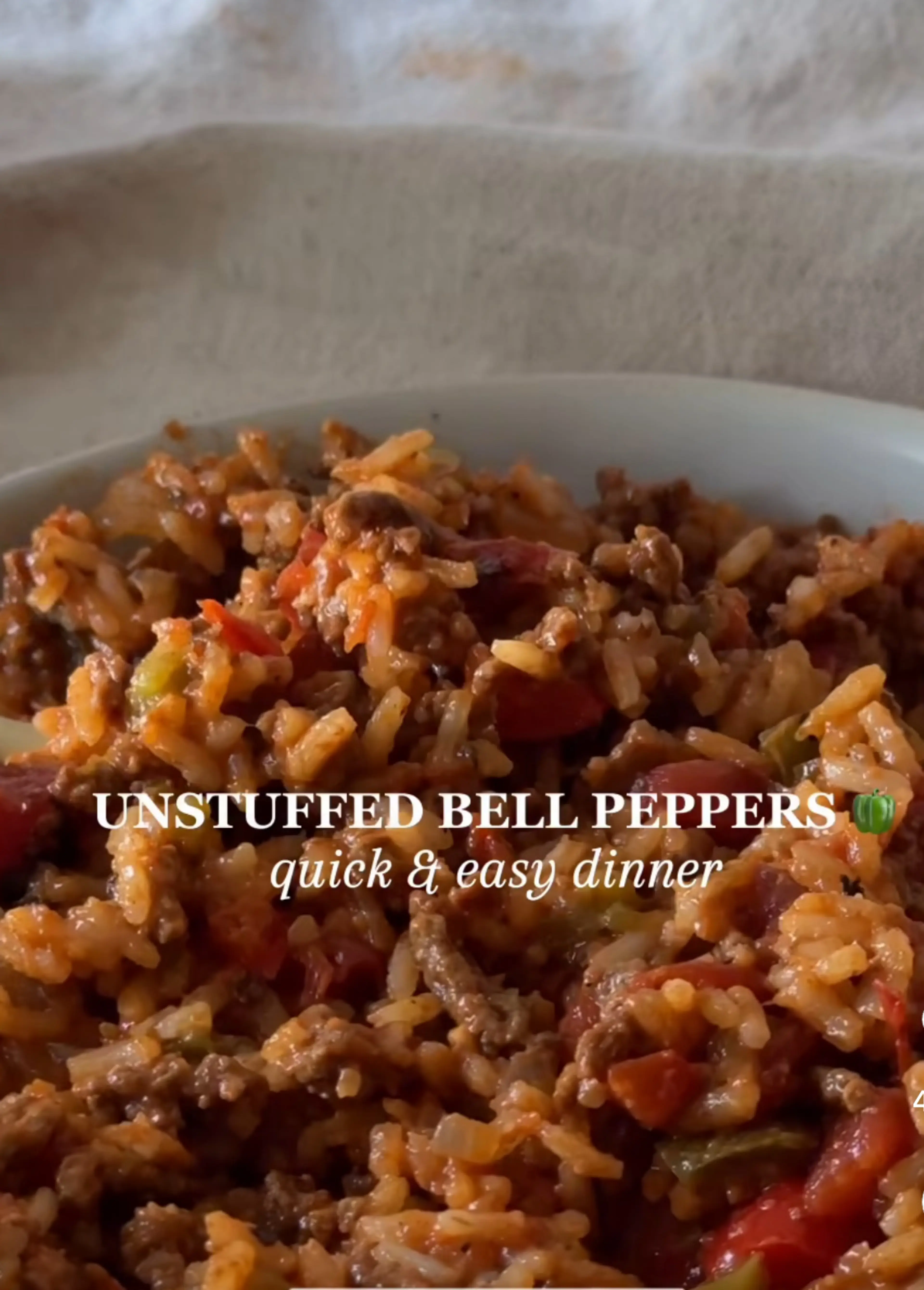 Unstuffed Pepper Skillet
