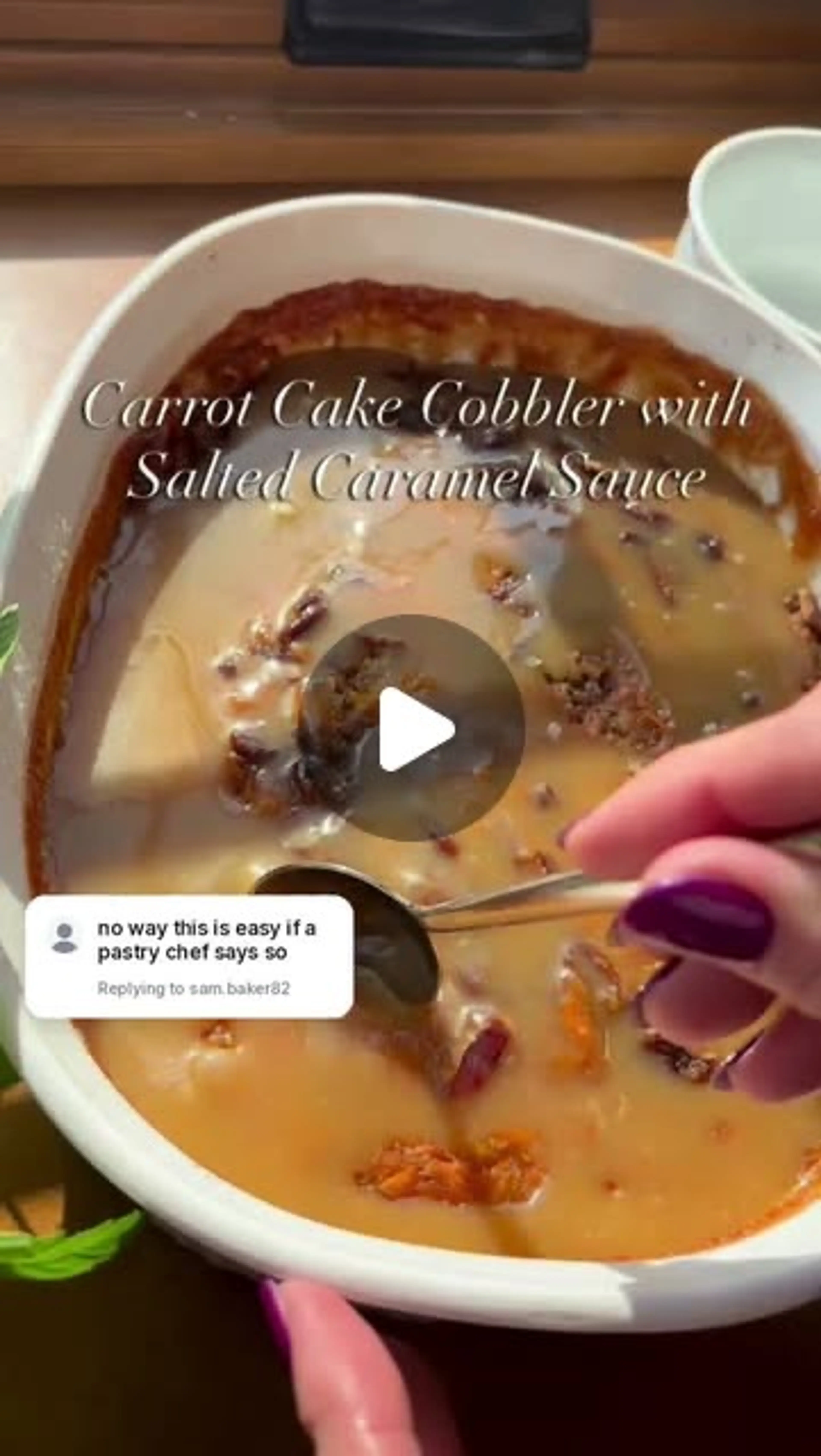 Carrot Cake Cobbler With