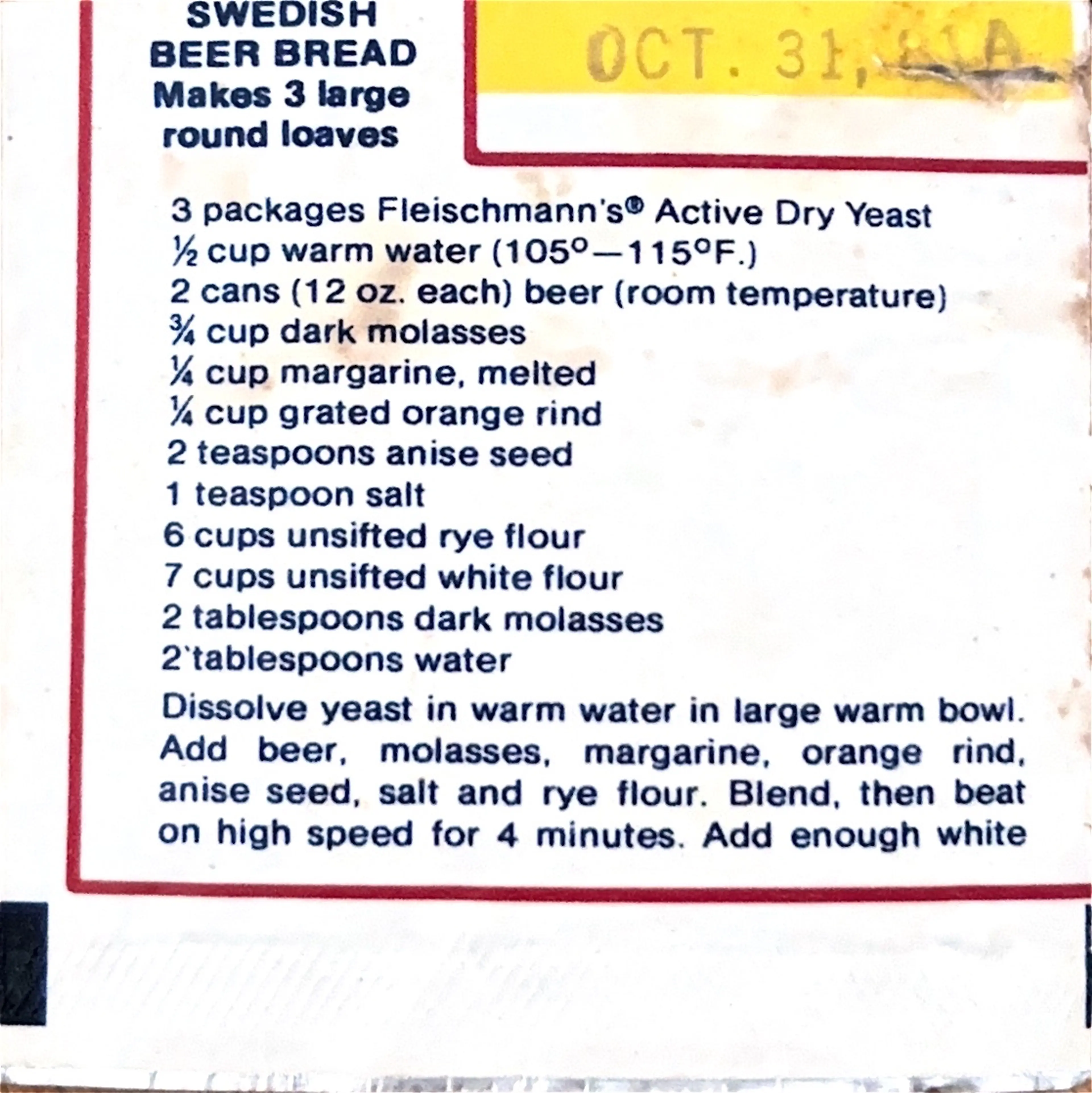 Swedish Beer Bread