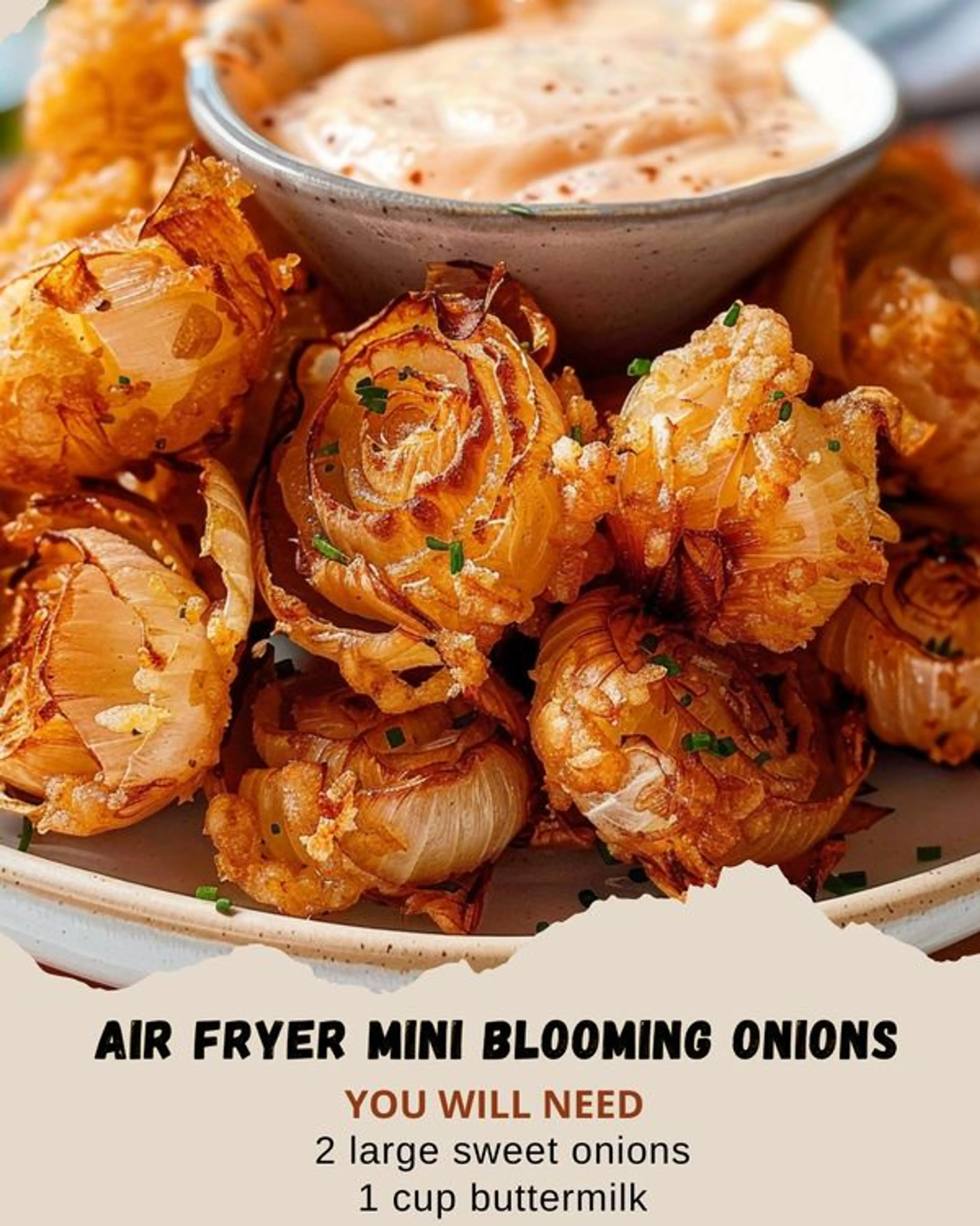 Air Fryer Mini Blooming Onions