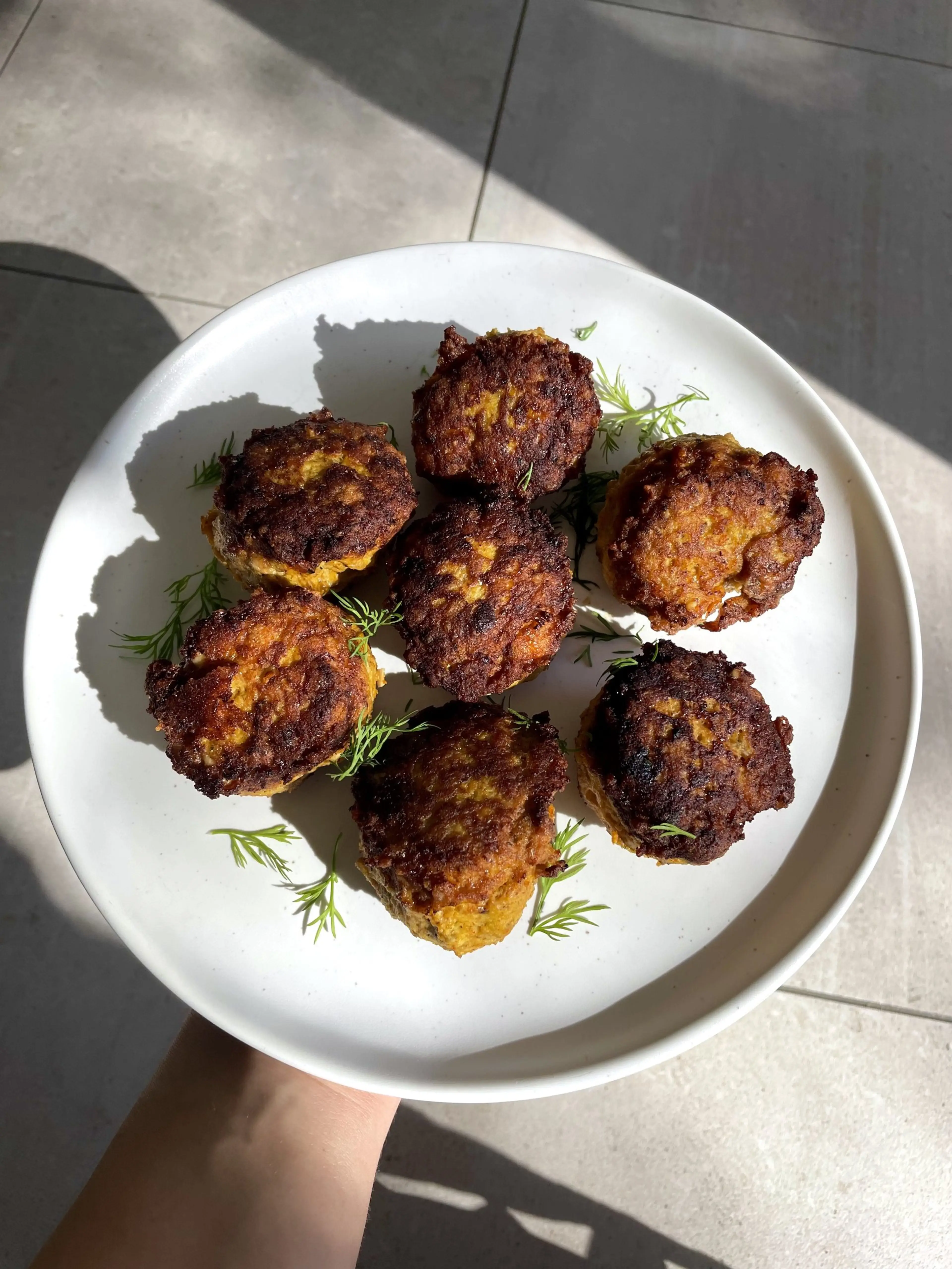 Spiced Chicken Feta Meatballs