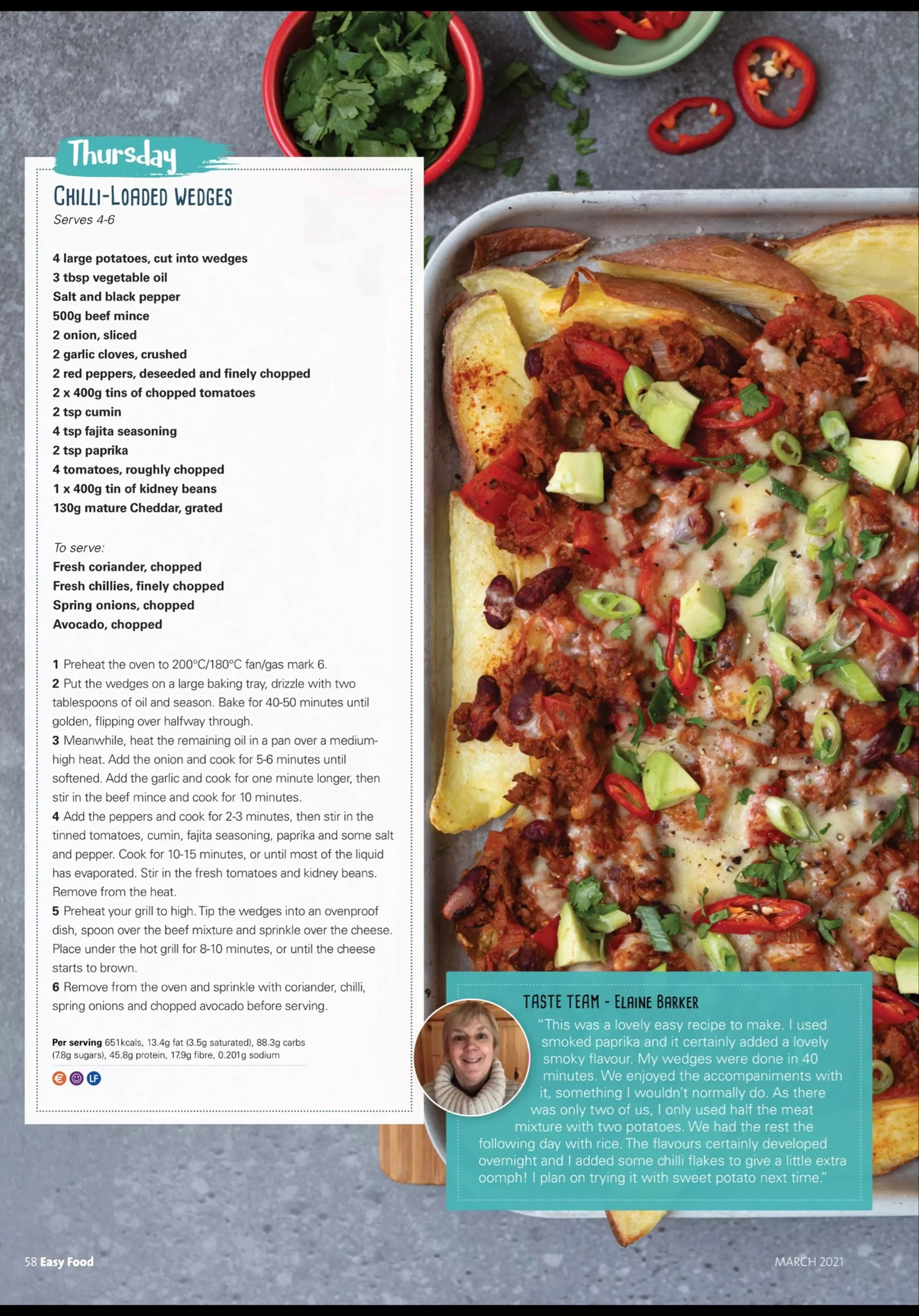 CHILLI-LOADED WEDGES