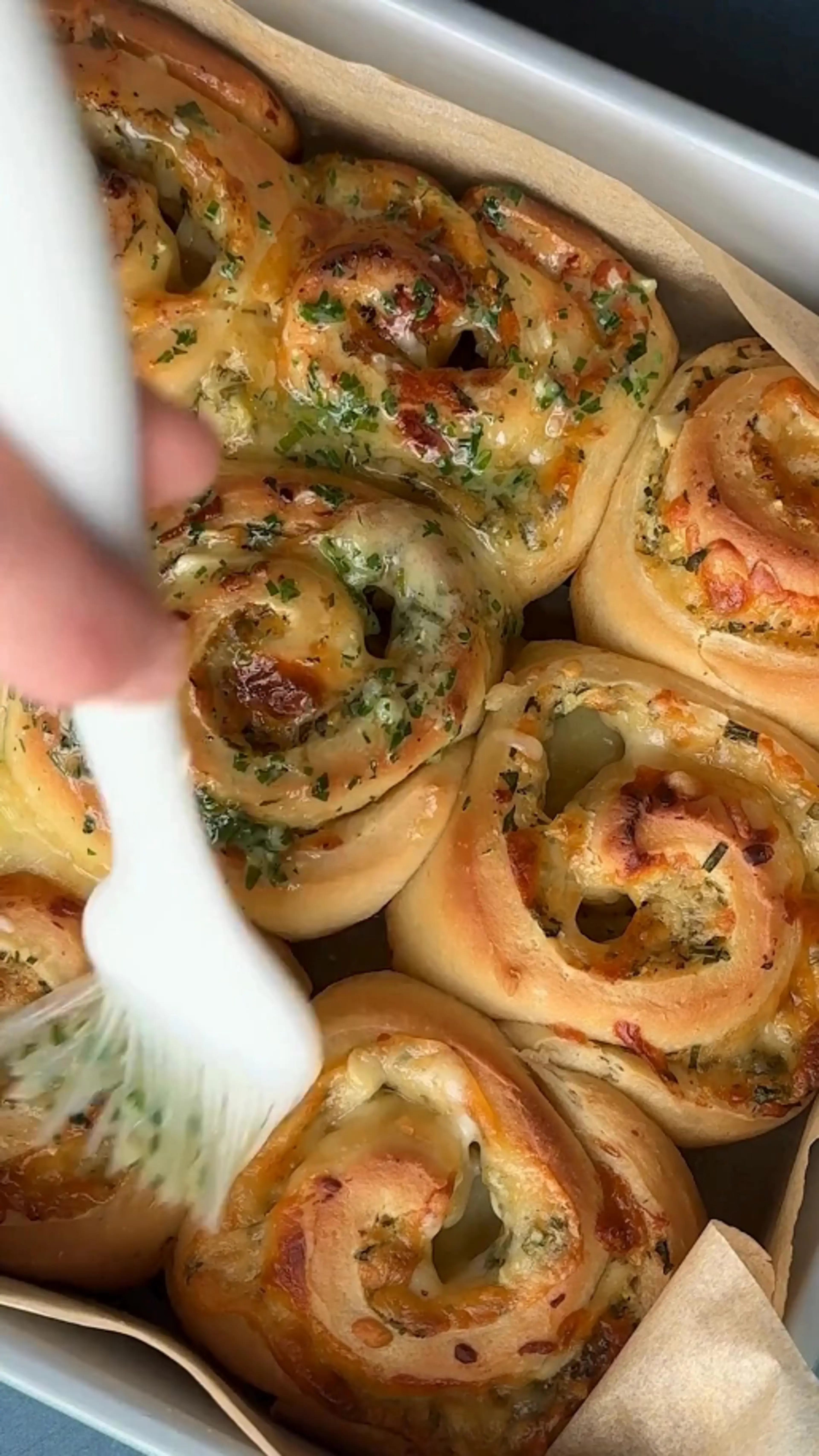 Instead of Filling the Fluffy Dough with Cinnamon and Sugar,