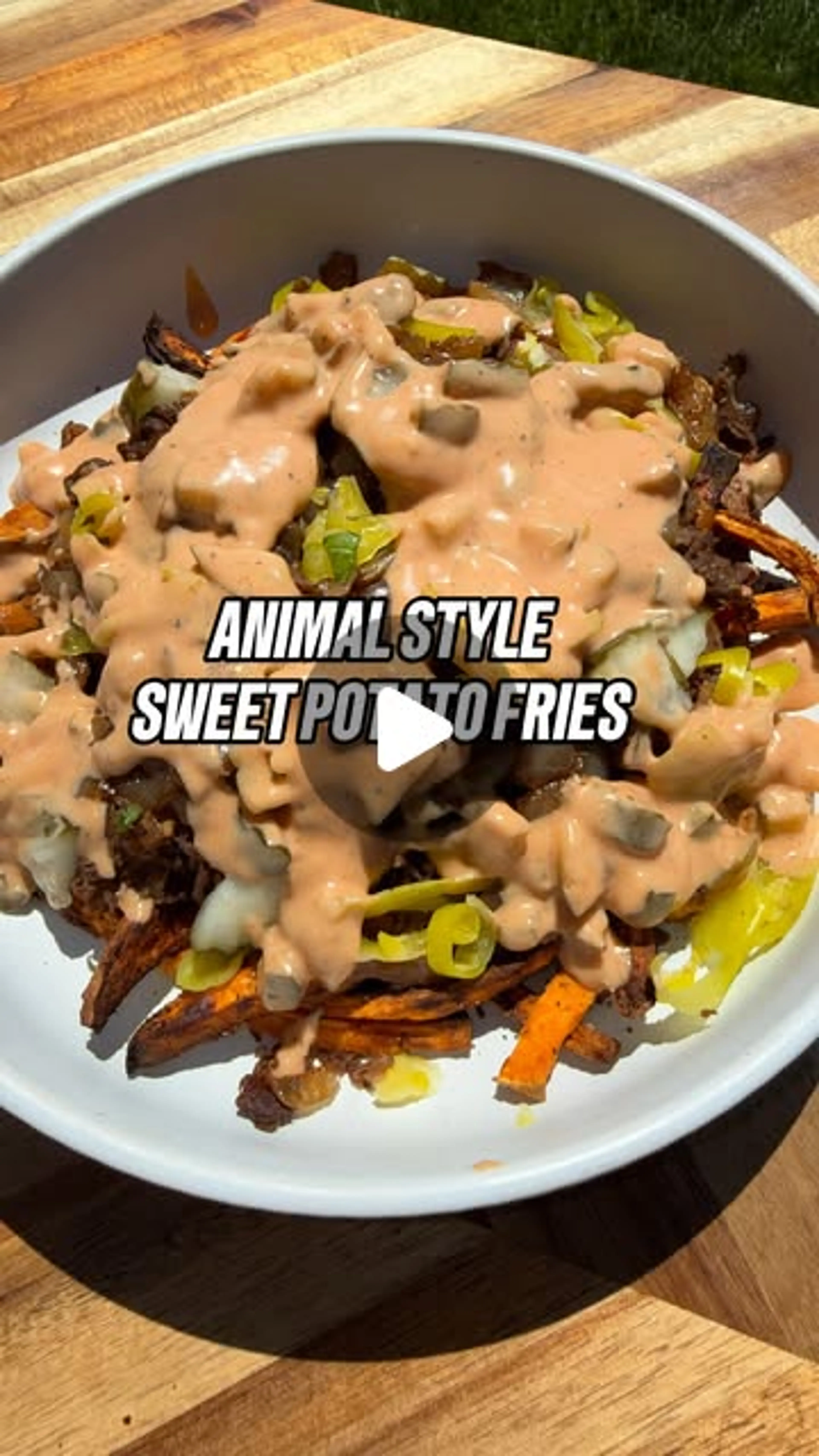 Animal Style Sweet Potato Fries, They’re Healthy, Delicious